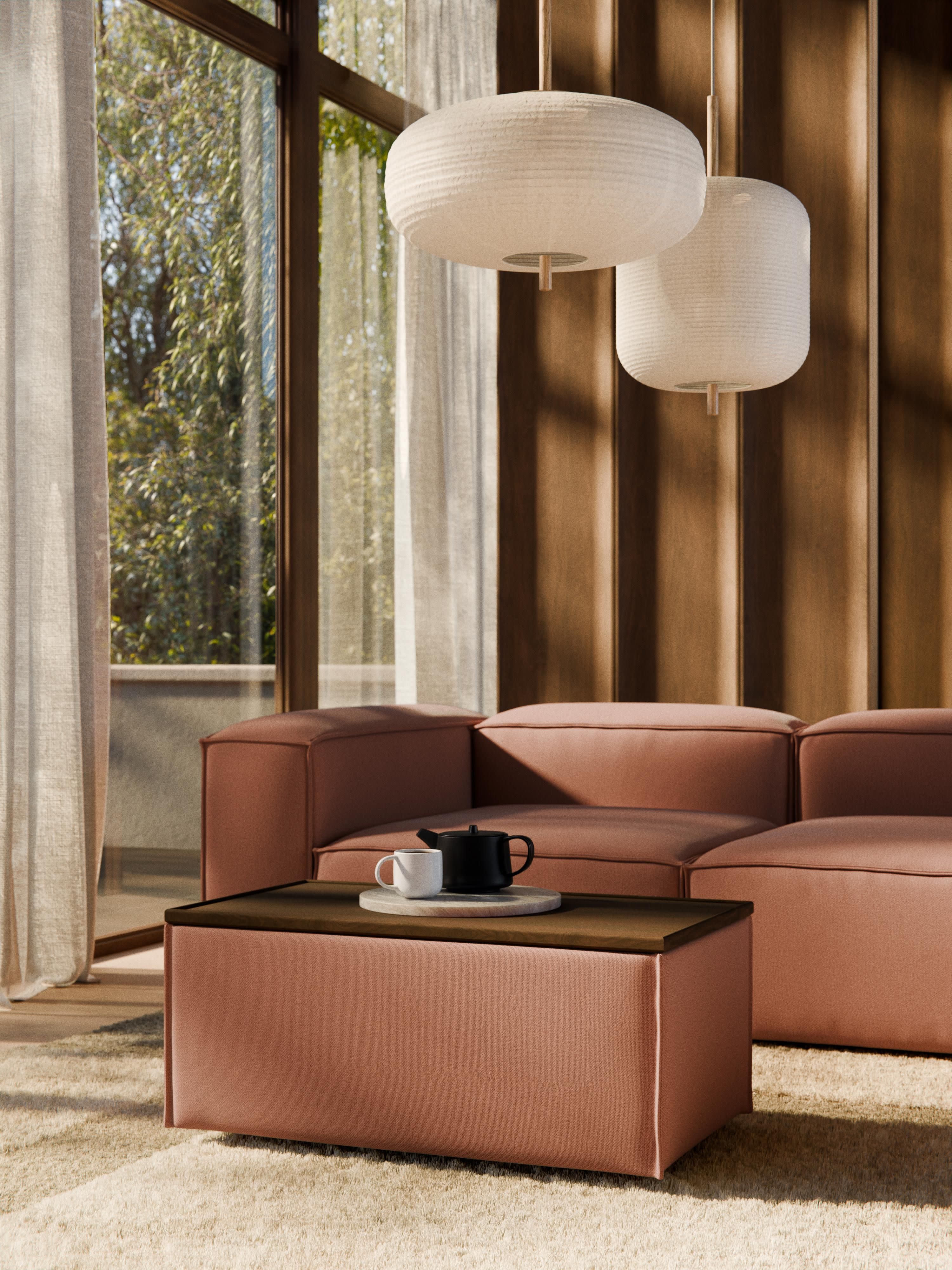 Sofa-Hocker Lennon mit Stauraum