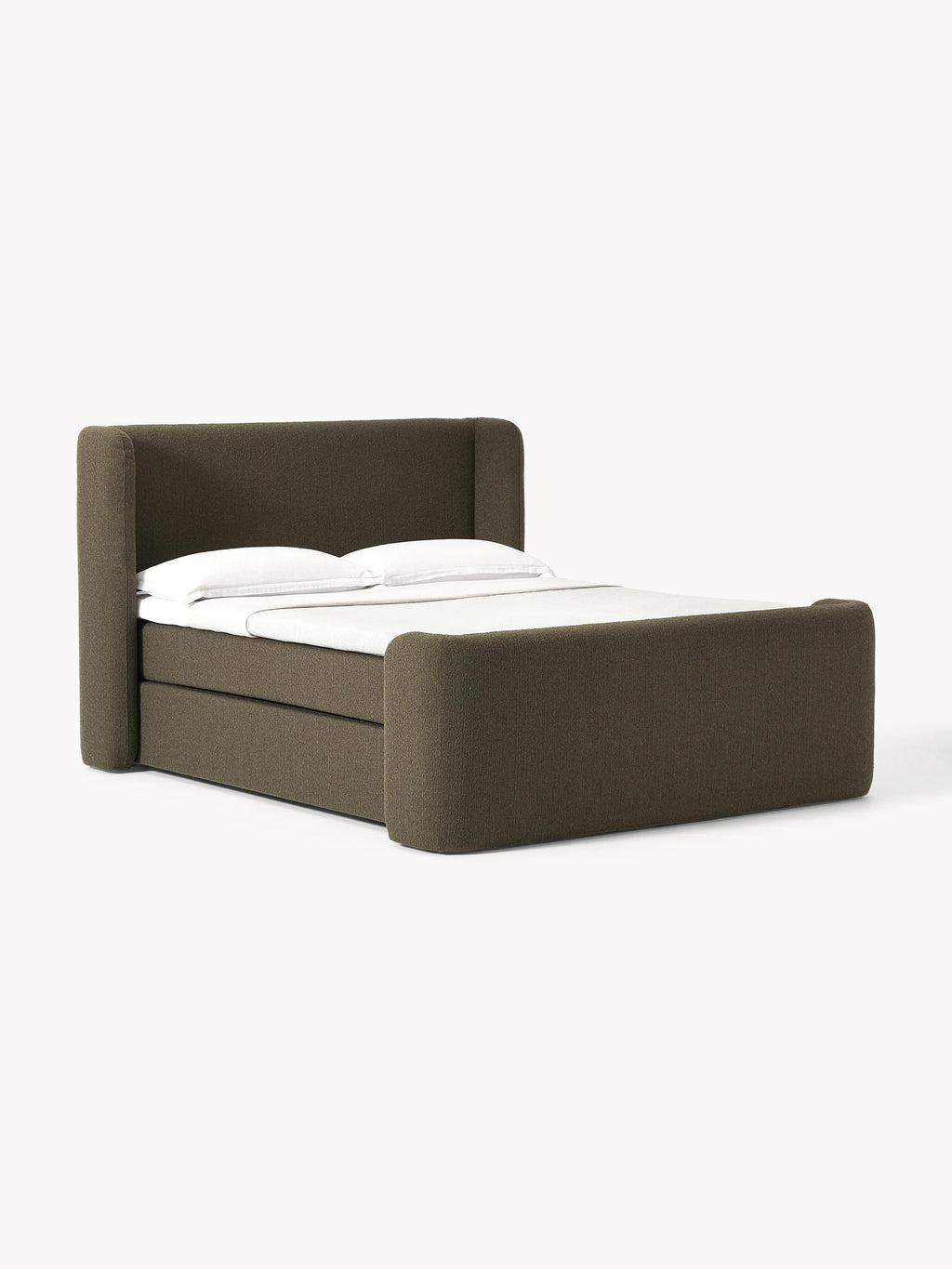 Galeriebild 1 - Bouclé-Boxspringbett Perla
