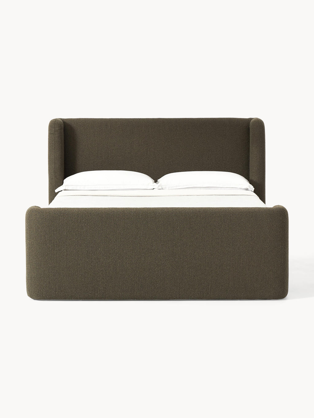 Bouclé-Boxspringbett Perla