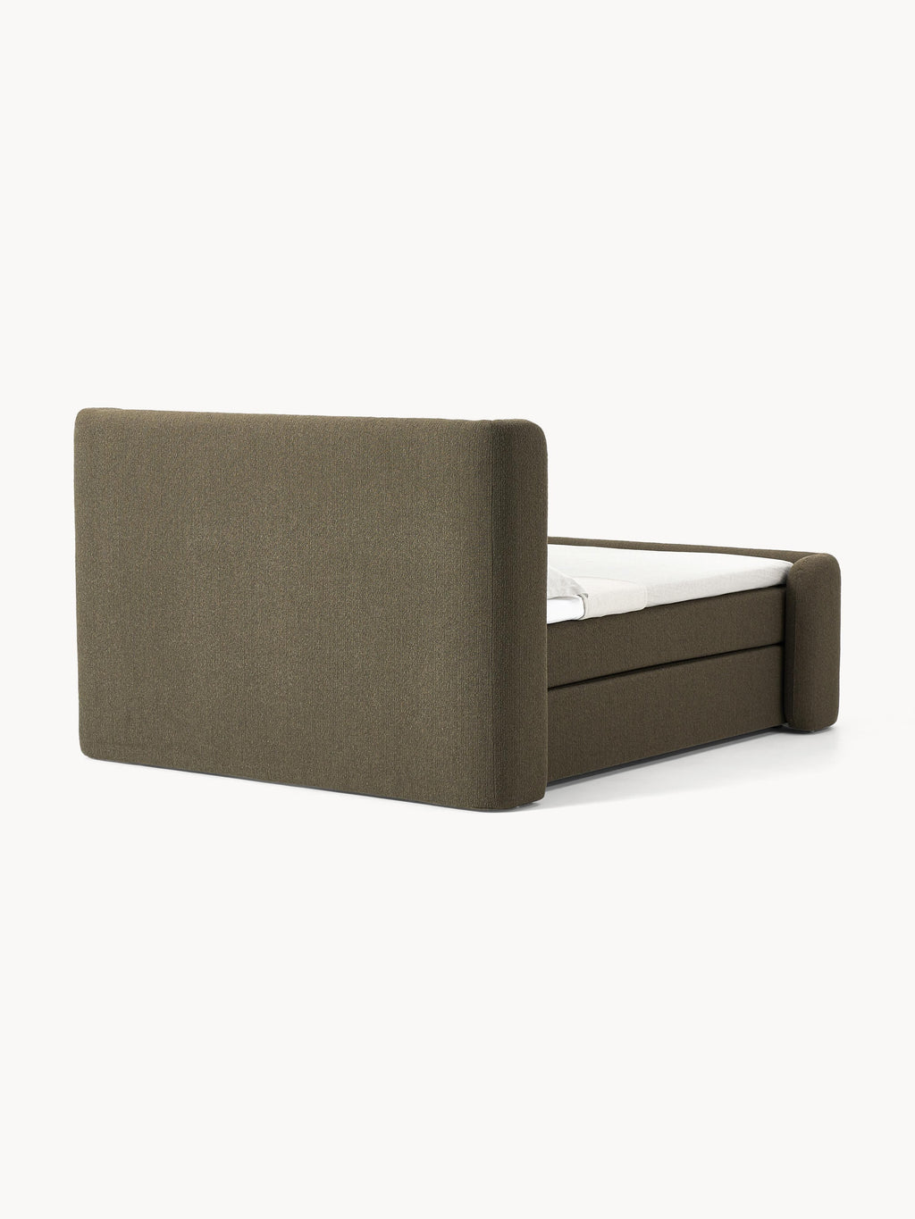 Bouclé-Boxspringbett Perla