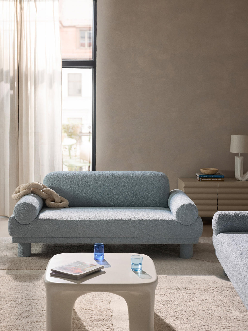 Bouclé-Sofa Lilo (2-Sitzer)