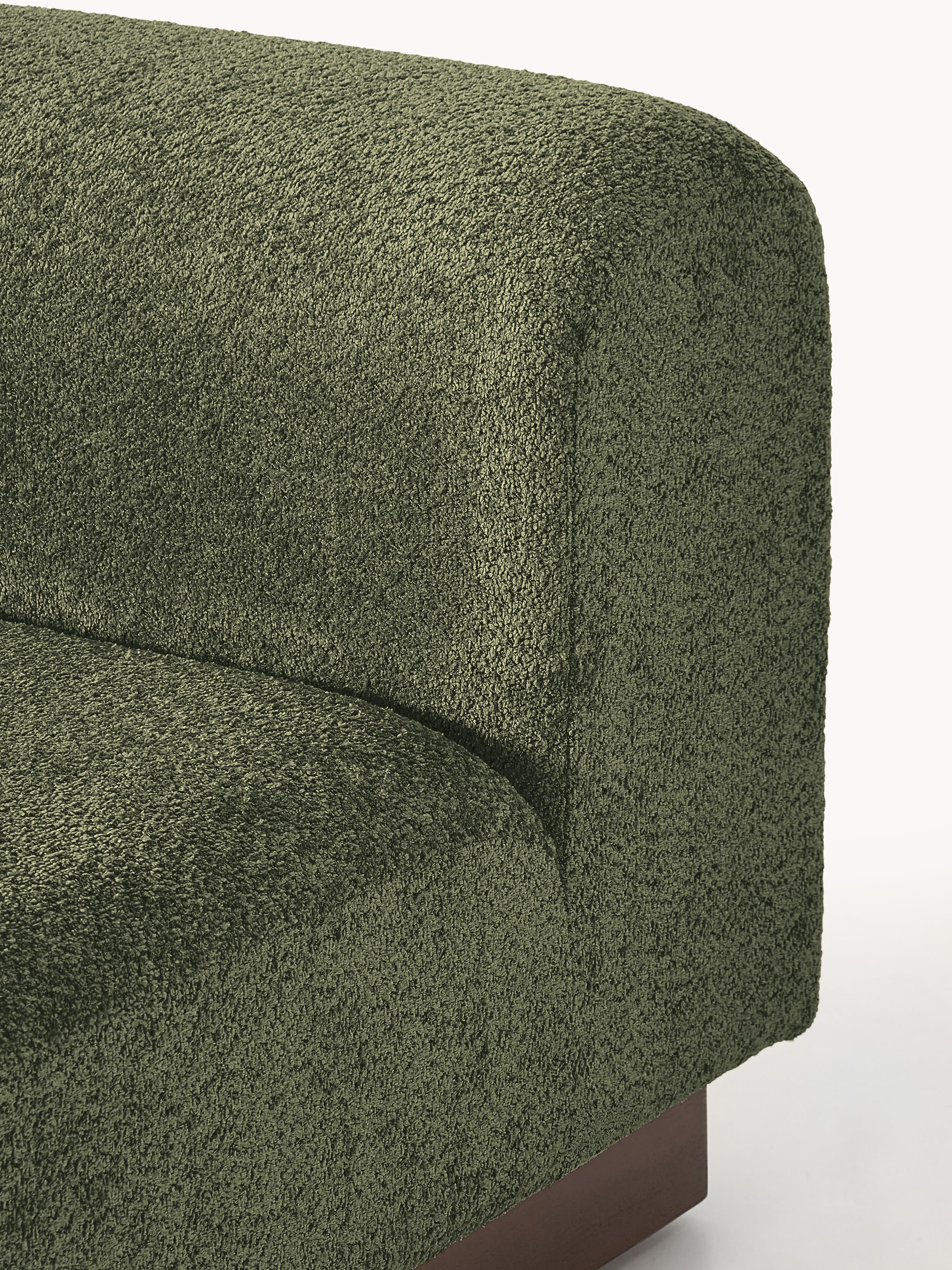 Sofa Natalie (2-Sitzer) aus Teddy-Bouclé