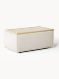 Galeriebild 1 - Sofa-Hocker Lennon aus Leinen-Mix mit Stauraum