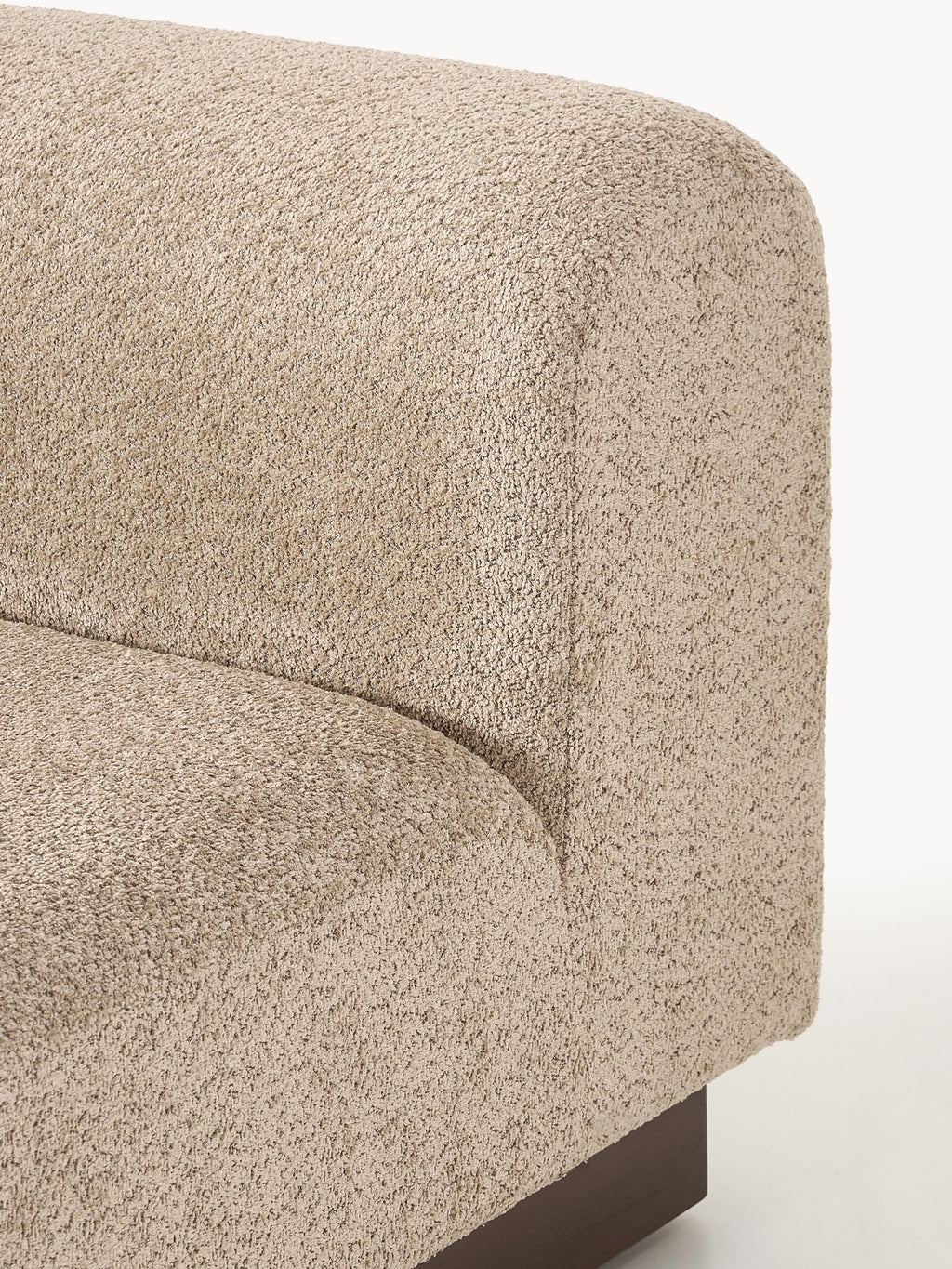 Sofa Natalie (2-Sitzer) aus Teddy-Bouclé
