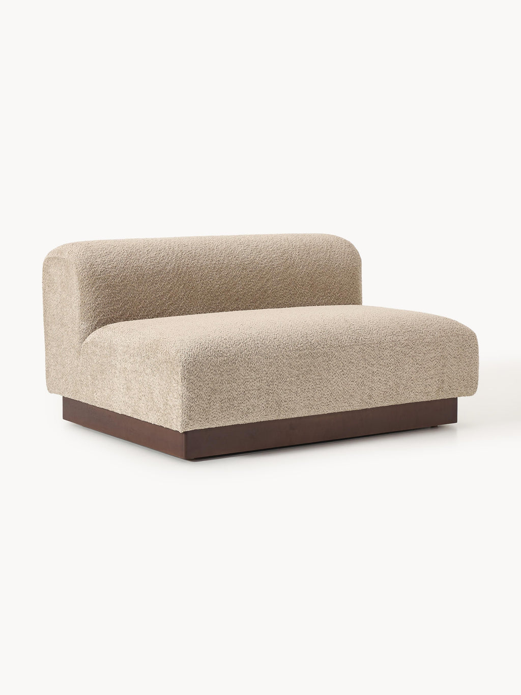 Sofa Natalie (2-Sitzer) aus Teddy-Bouclé