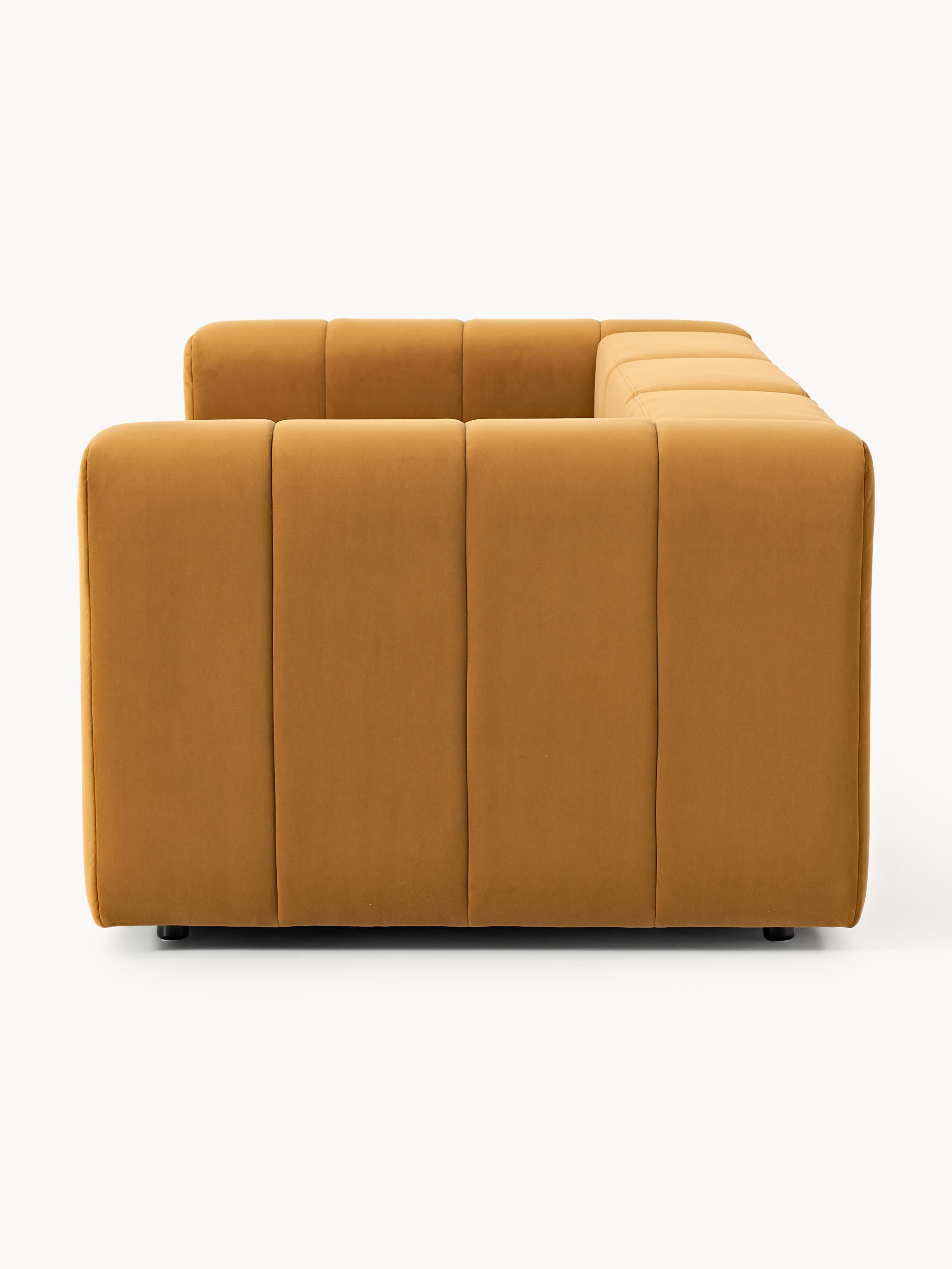 Modulares Samt-Sofa Lena (4-Sitzer)
