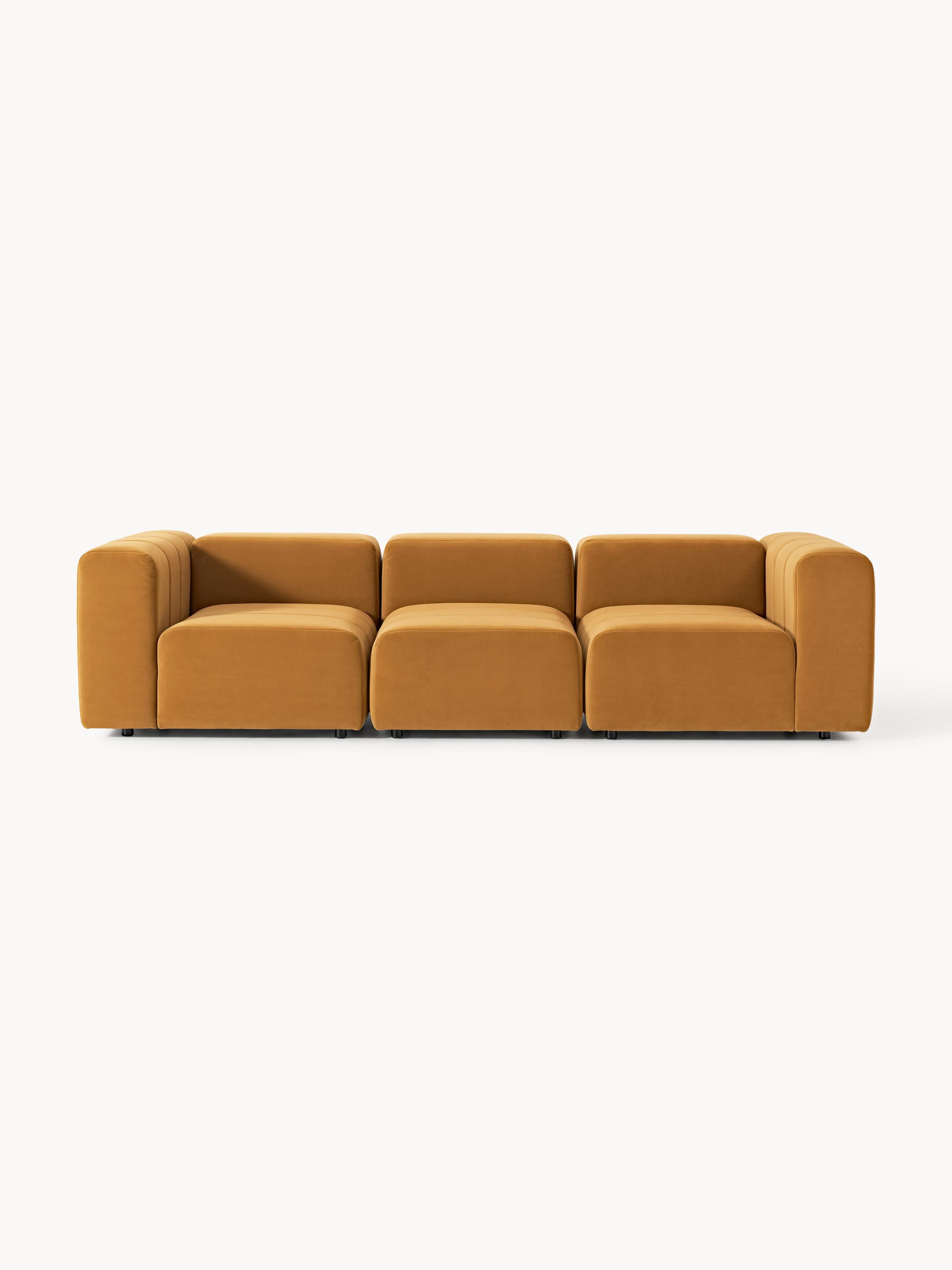 Galeriebild 1 - Modulares Samt-Sofa Lena (4-Sitzer)