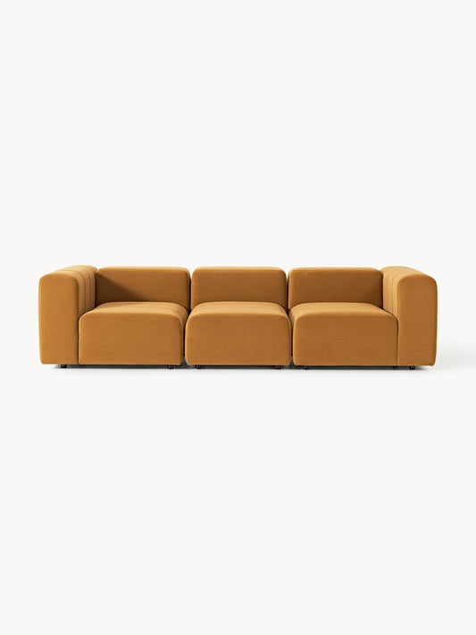 Galeriebild 1 - Modulares Samt-Sofa Lena (4-Sitzer)