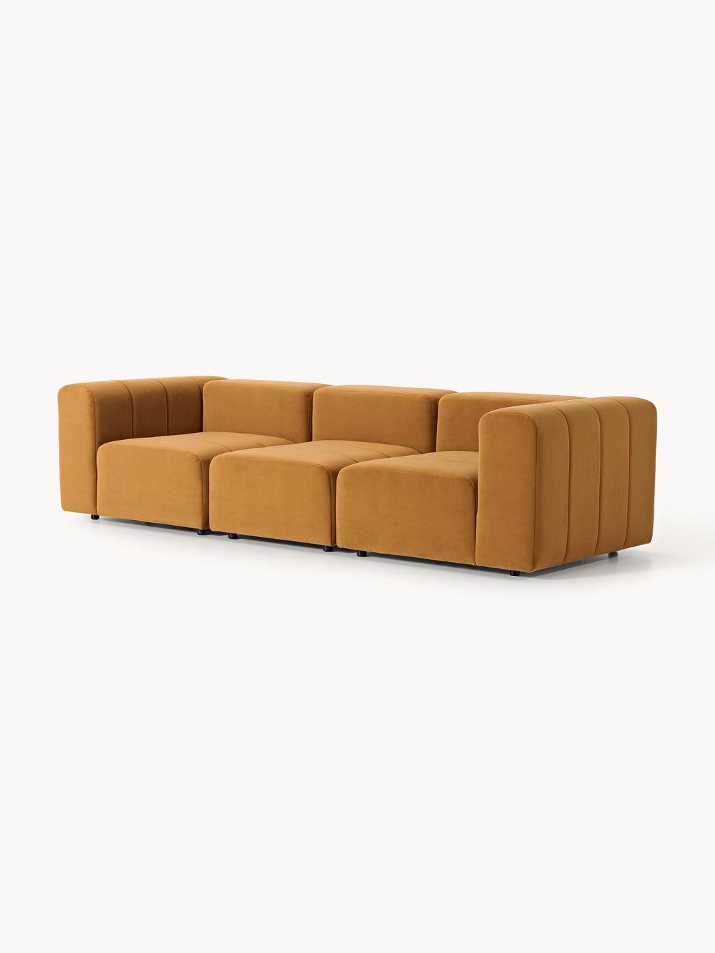 Modulares Samt-Sofa Lena (4-Sitzer)