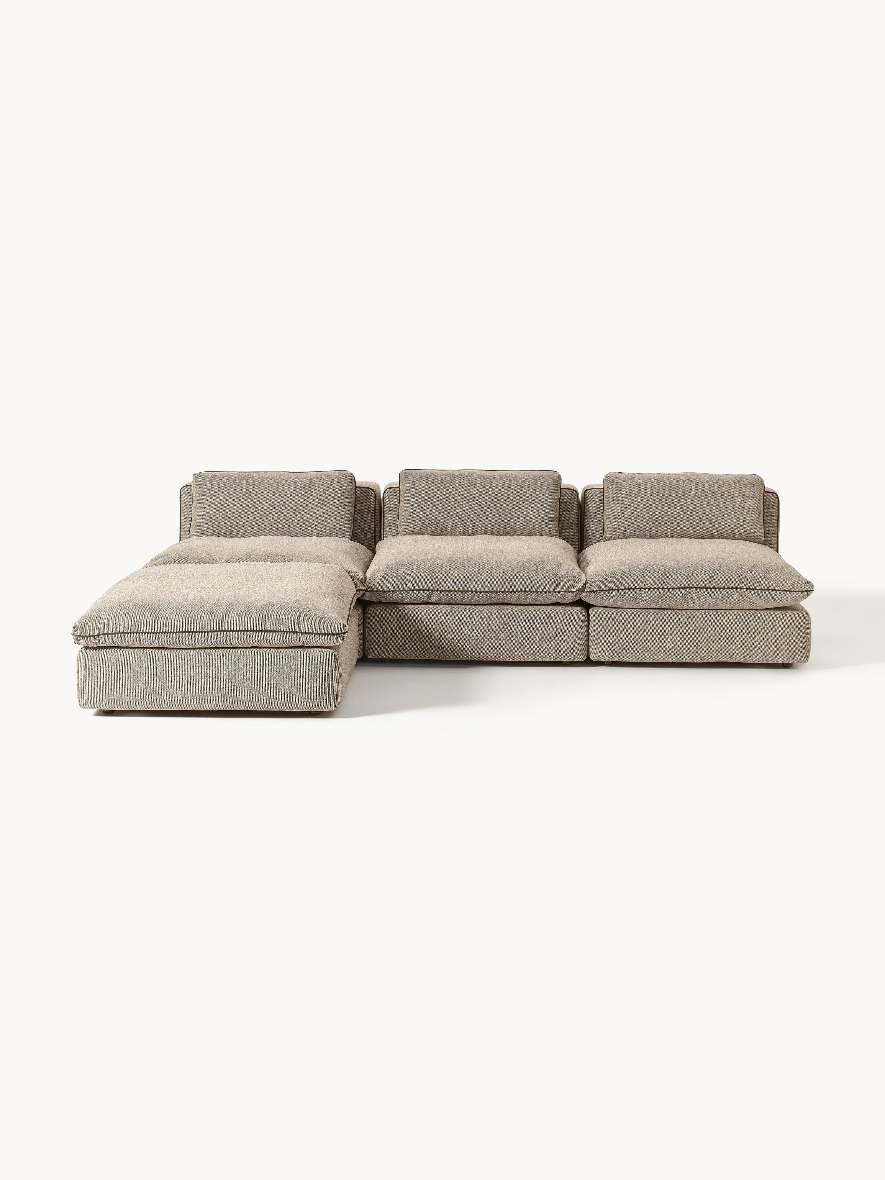 Galeriebild 1 - Modulares XL-Sofa Felix mit Hocker (links/rechts)