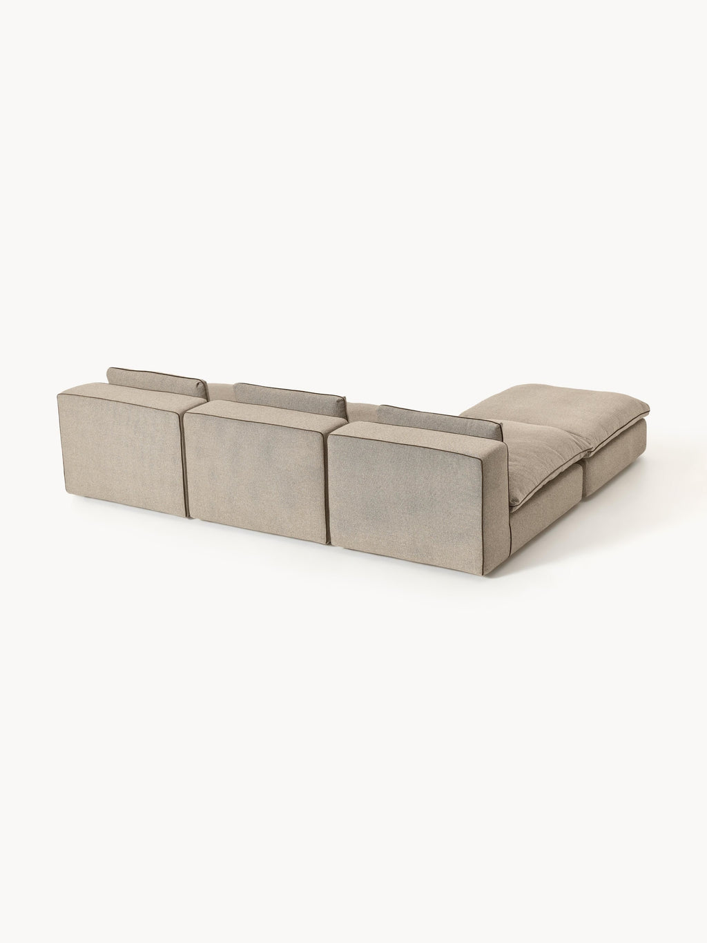 Modulares XL-Sofa Felix mit Hocker (links/rechts)