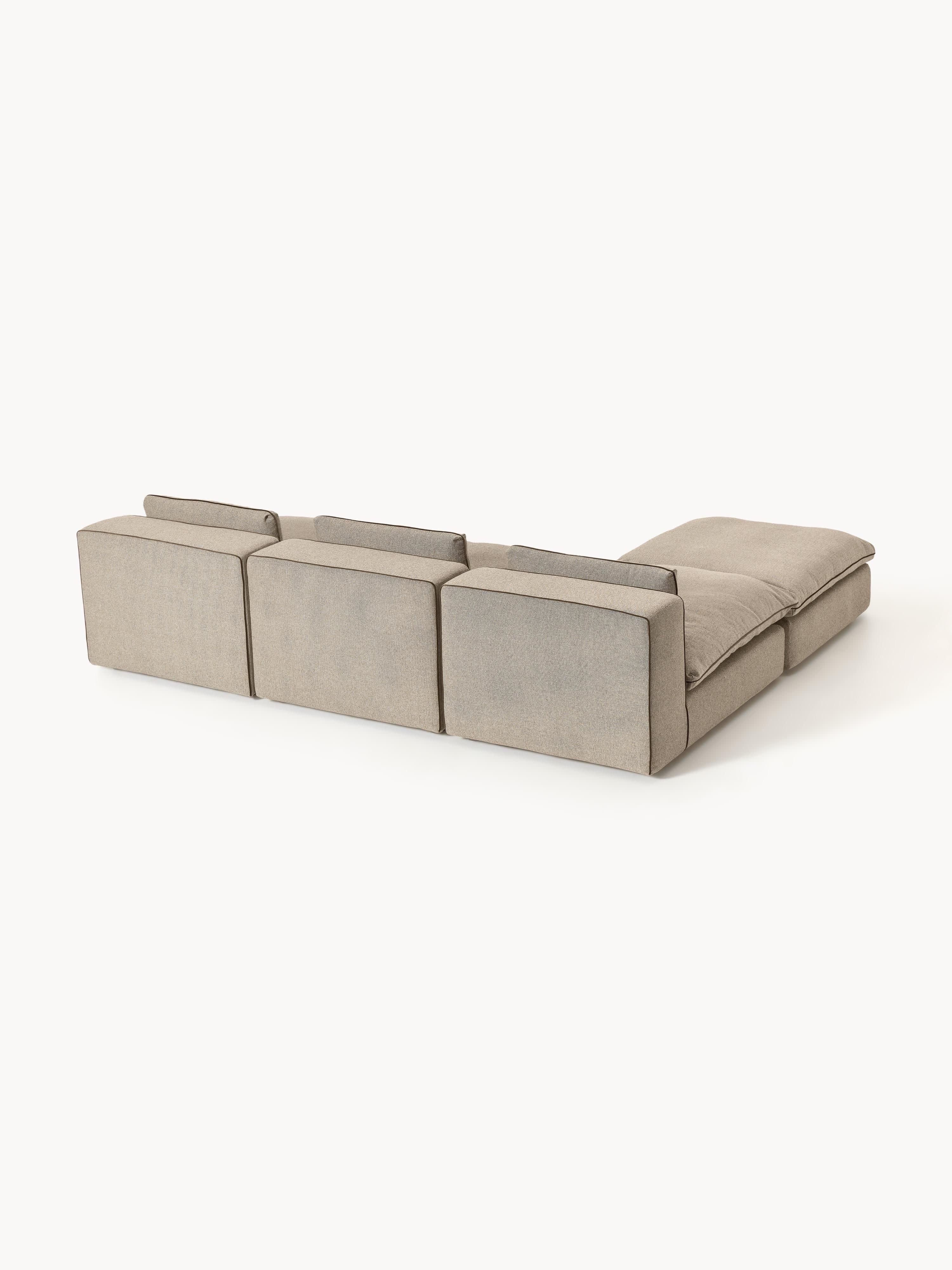 Modulares XL-Sofa Felix mit Hocker (links/rechts)