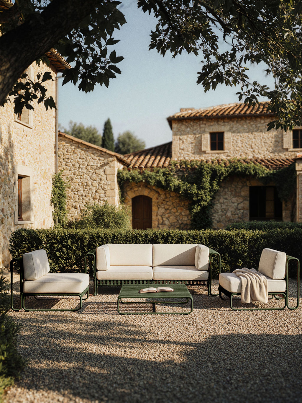 Modulares Garten-Lounge-Set Caio, 4er-Set
