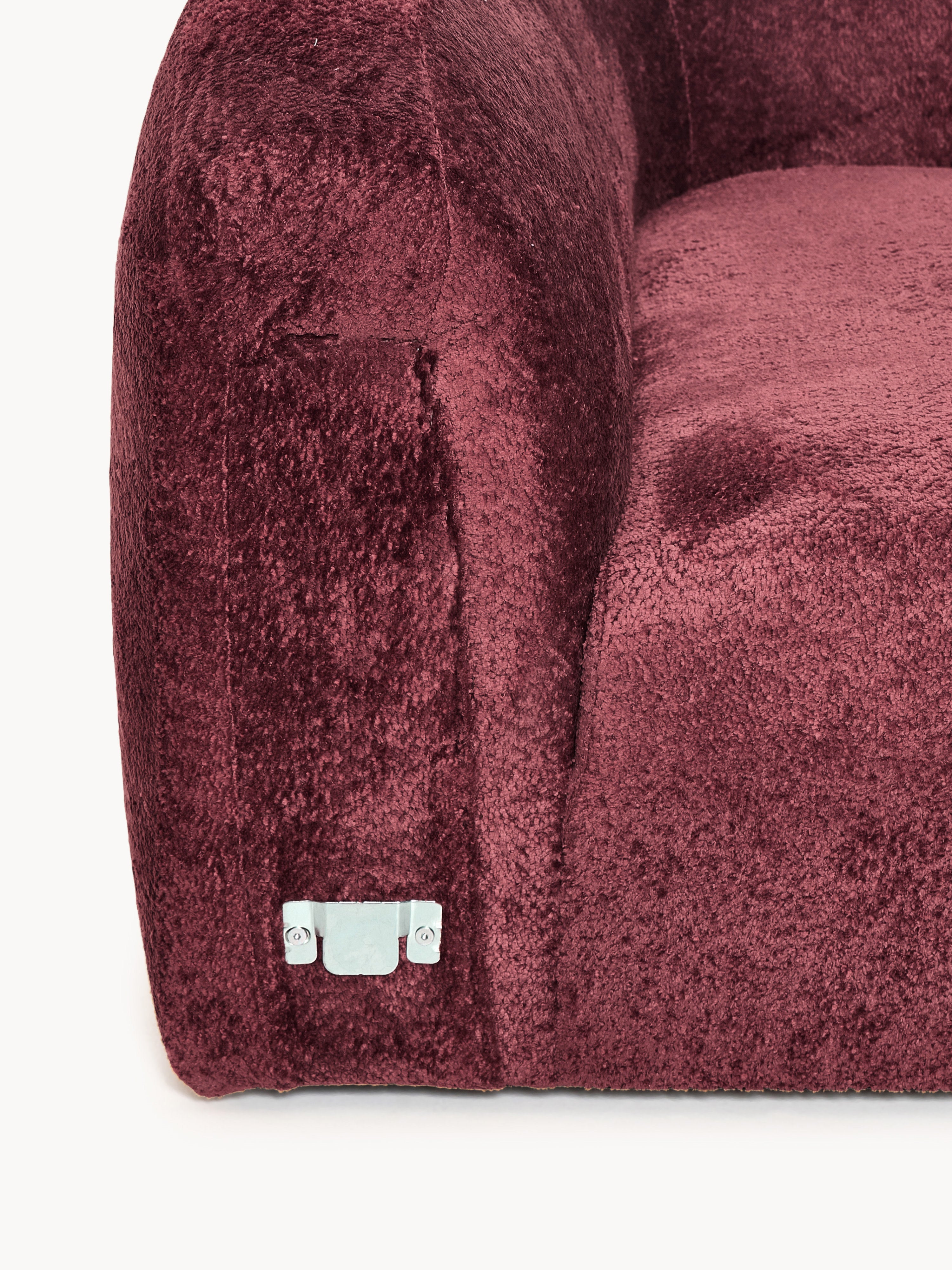 Rundes Teddy-Bouclé-Eckmodul Wolke