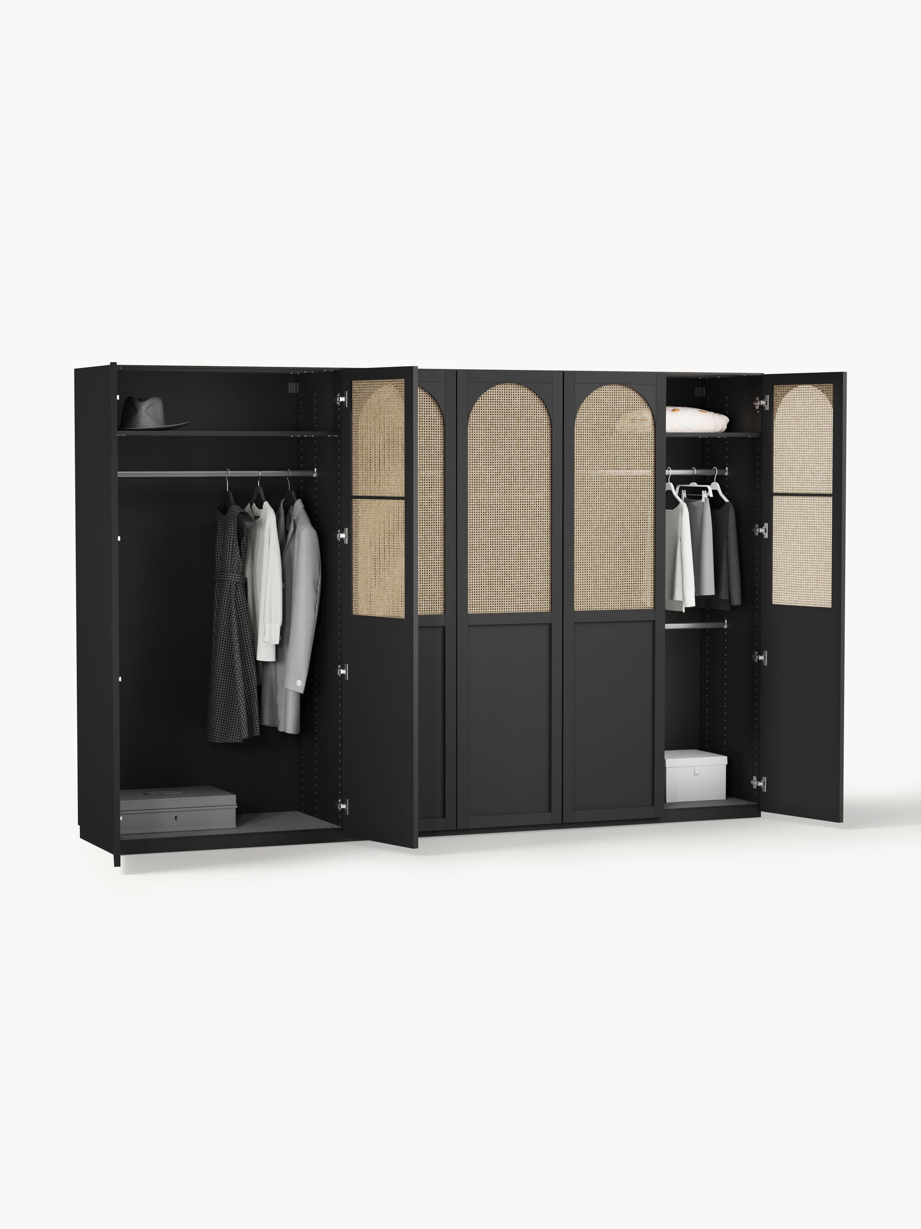 Modularer Drehtürenschrank Jeanne, 300 cm Breite, in verschiedenen Größen