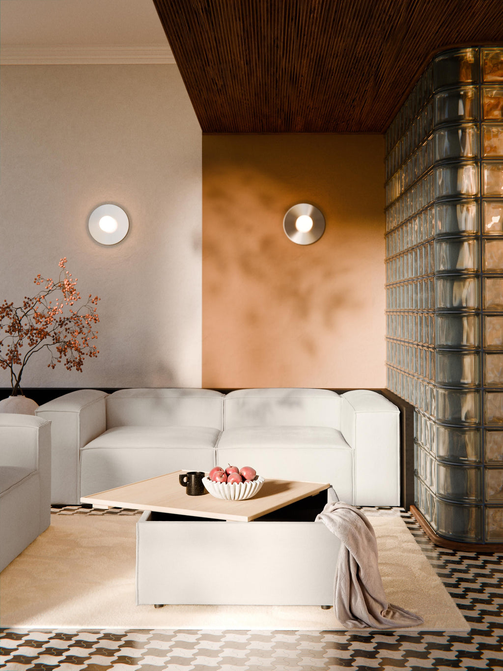 Sofa-Hocker Lennon mit Stauraum