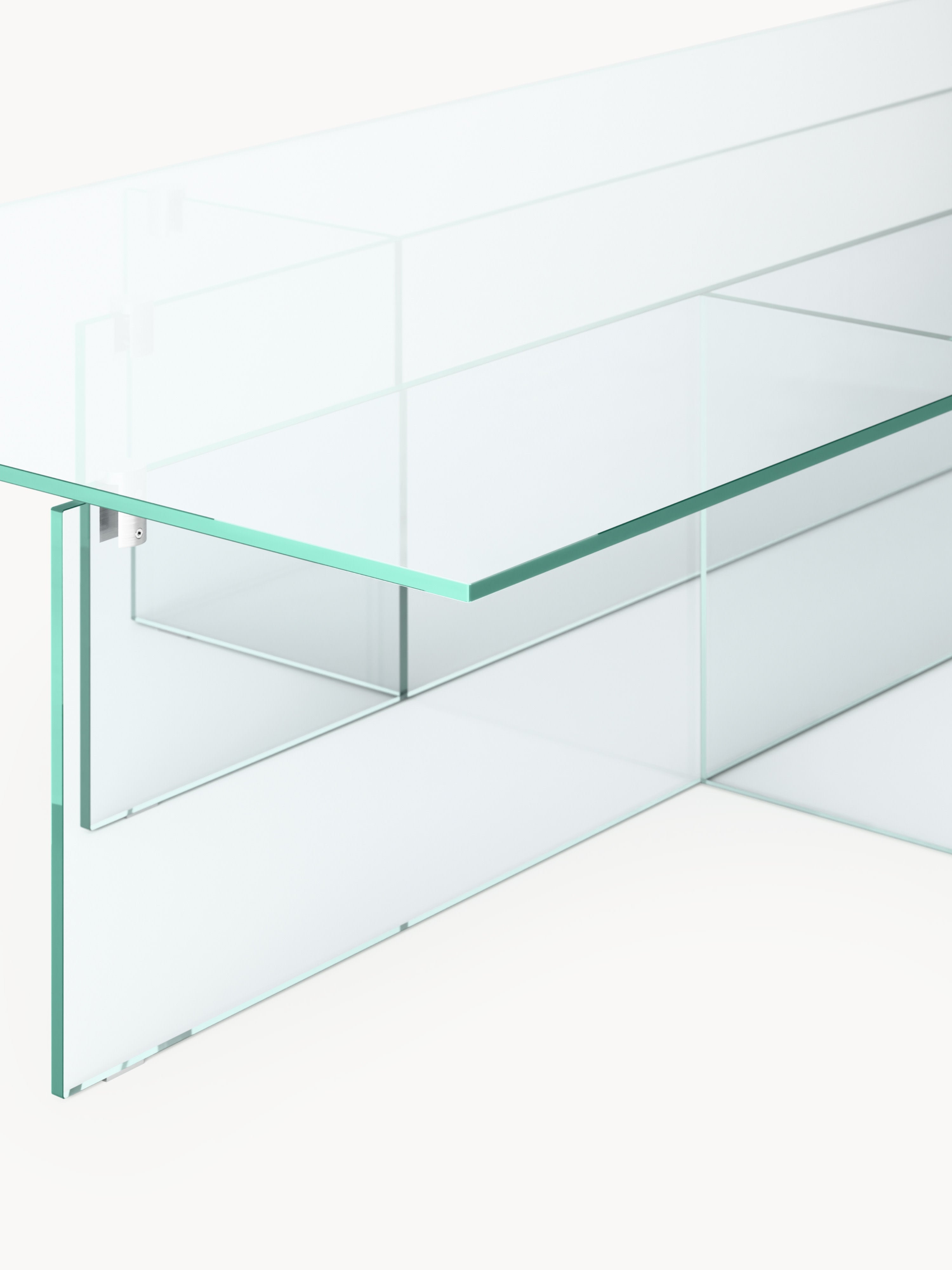 Großer Glas-Couchtisch Anouk, B 160 cm