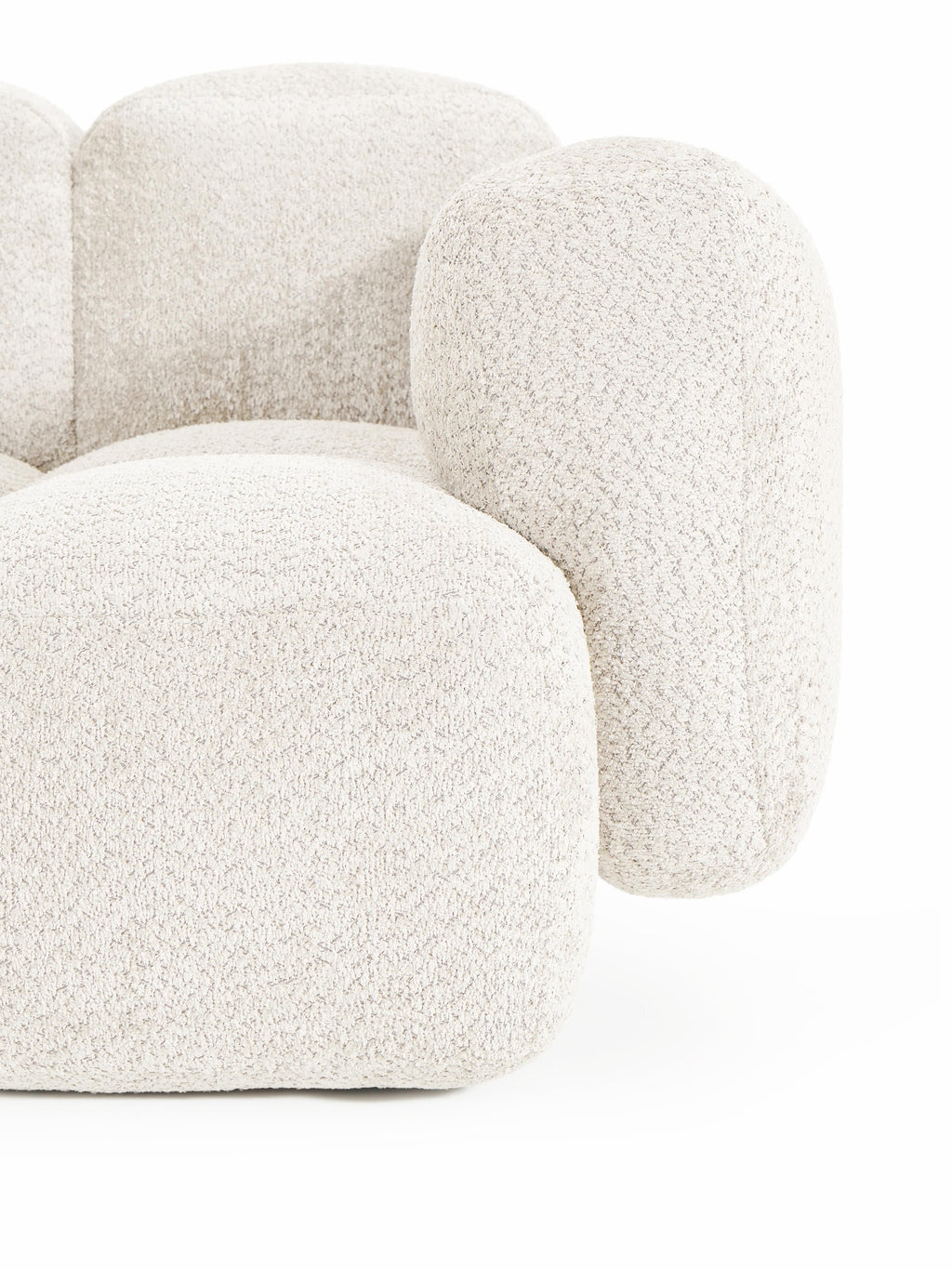 Eckmodul Tayla aus Teddy-Bouclé