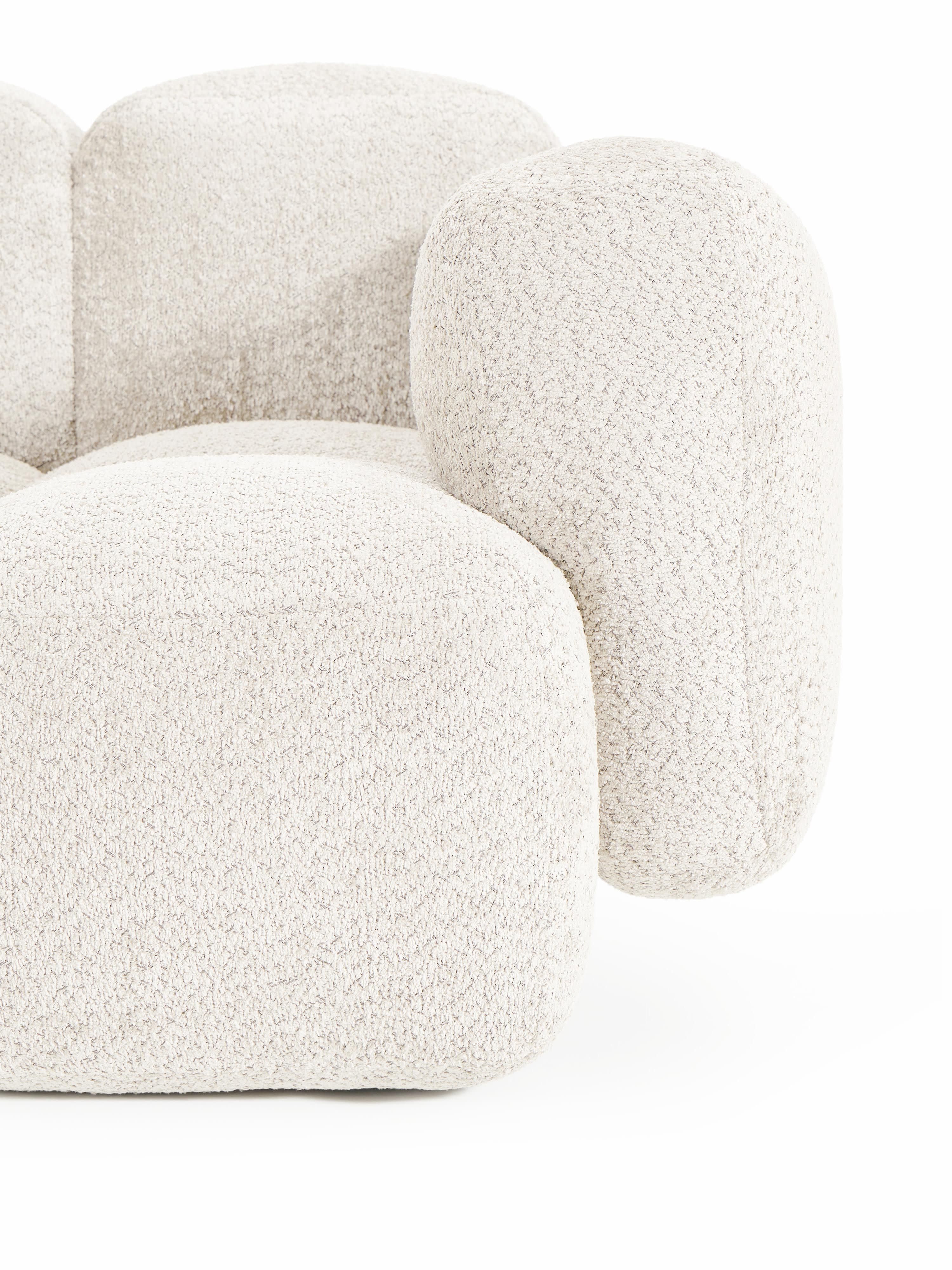 Eckmodul Tayla aus Teddy-Bouclé