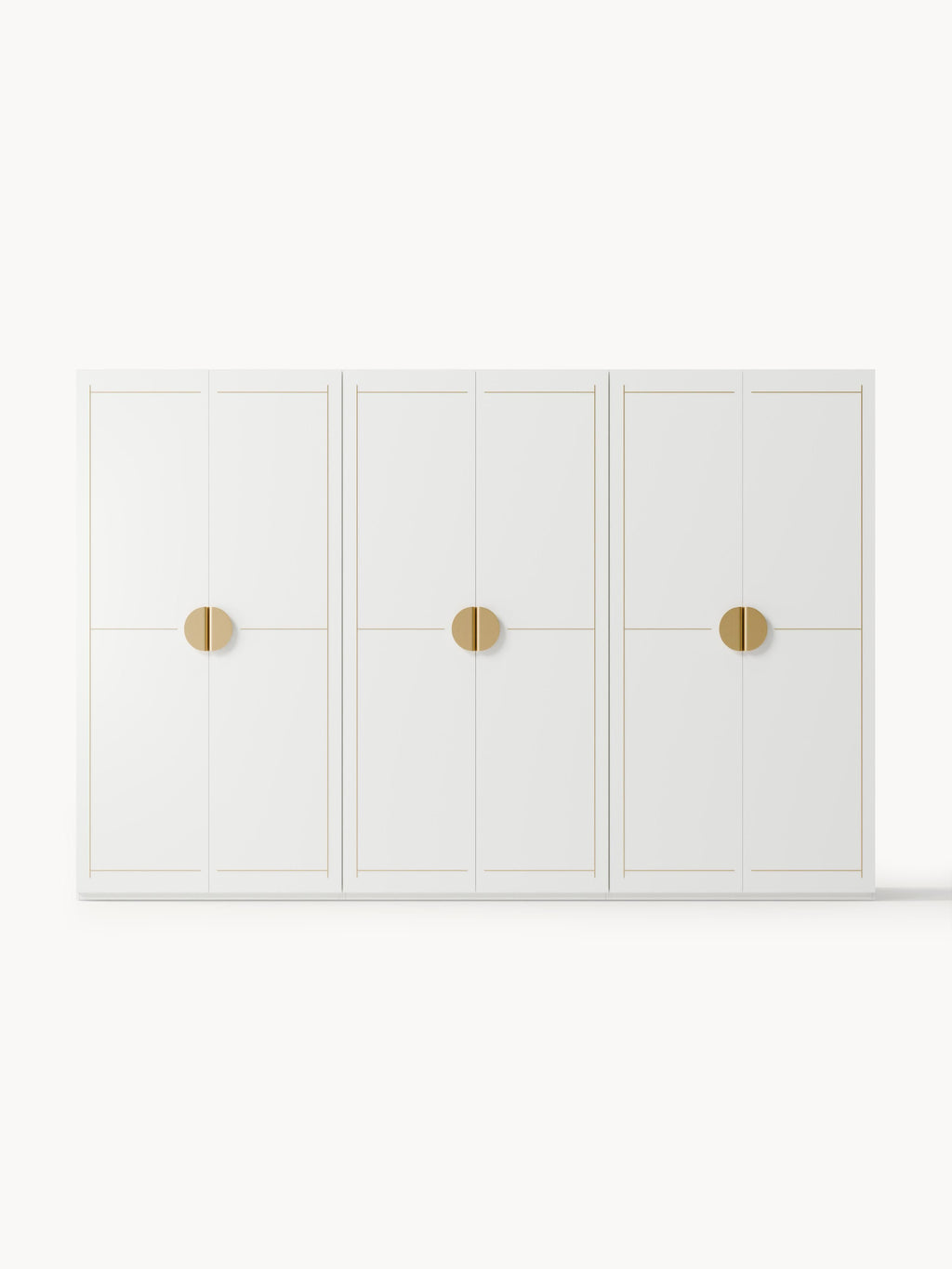 Modularer Drehtürenschrank Denise, 300 cm Breite, in verschiedenen Größen