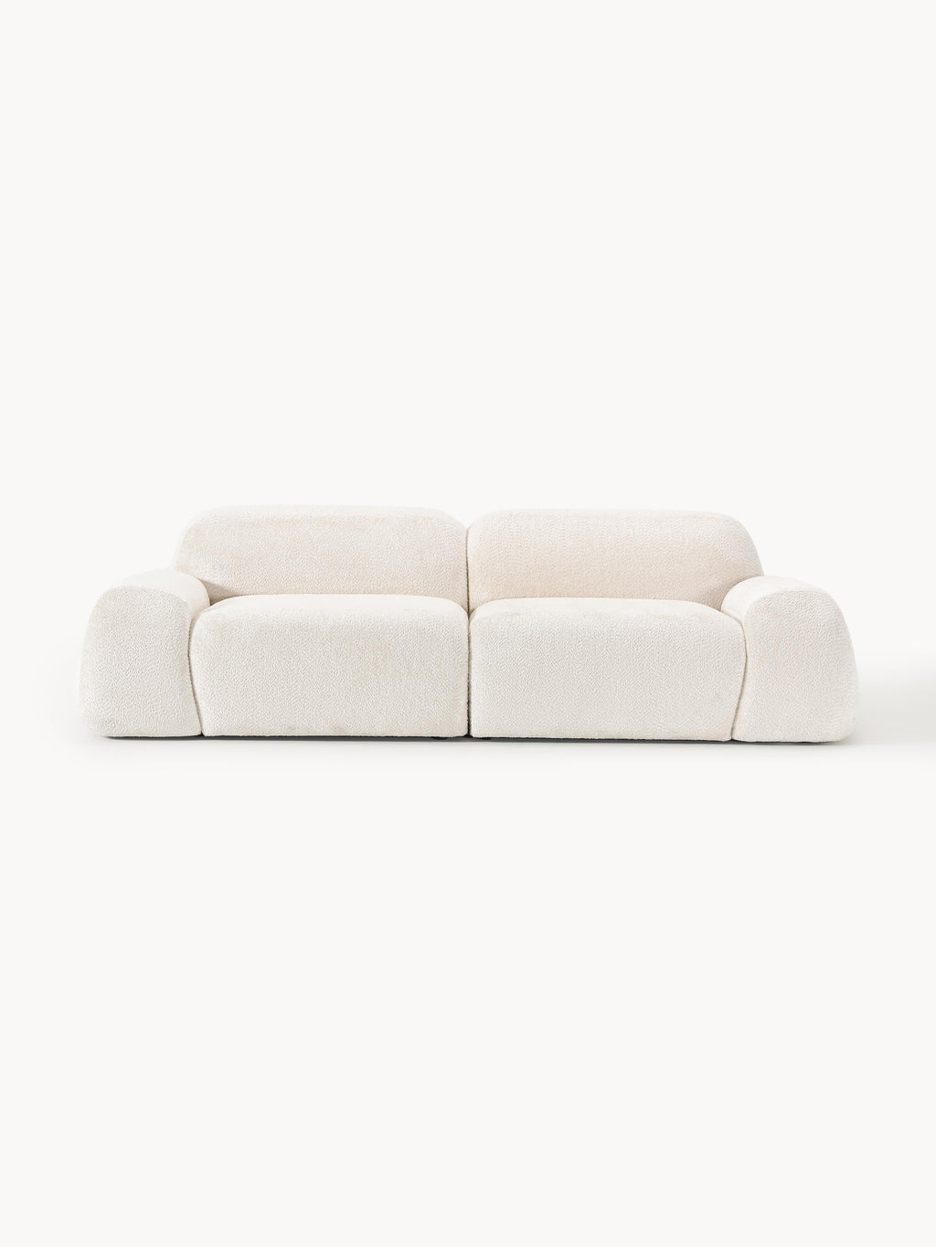 Galeriebild 1 - Modulares Teddy-Bouclé-Sofa Wolke (3-Sitzer)