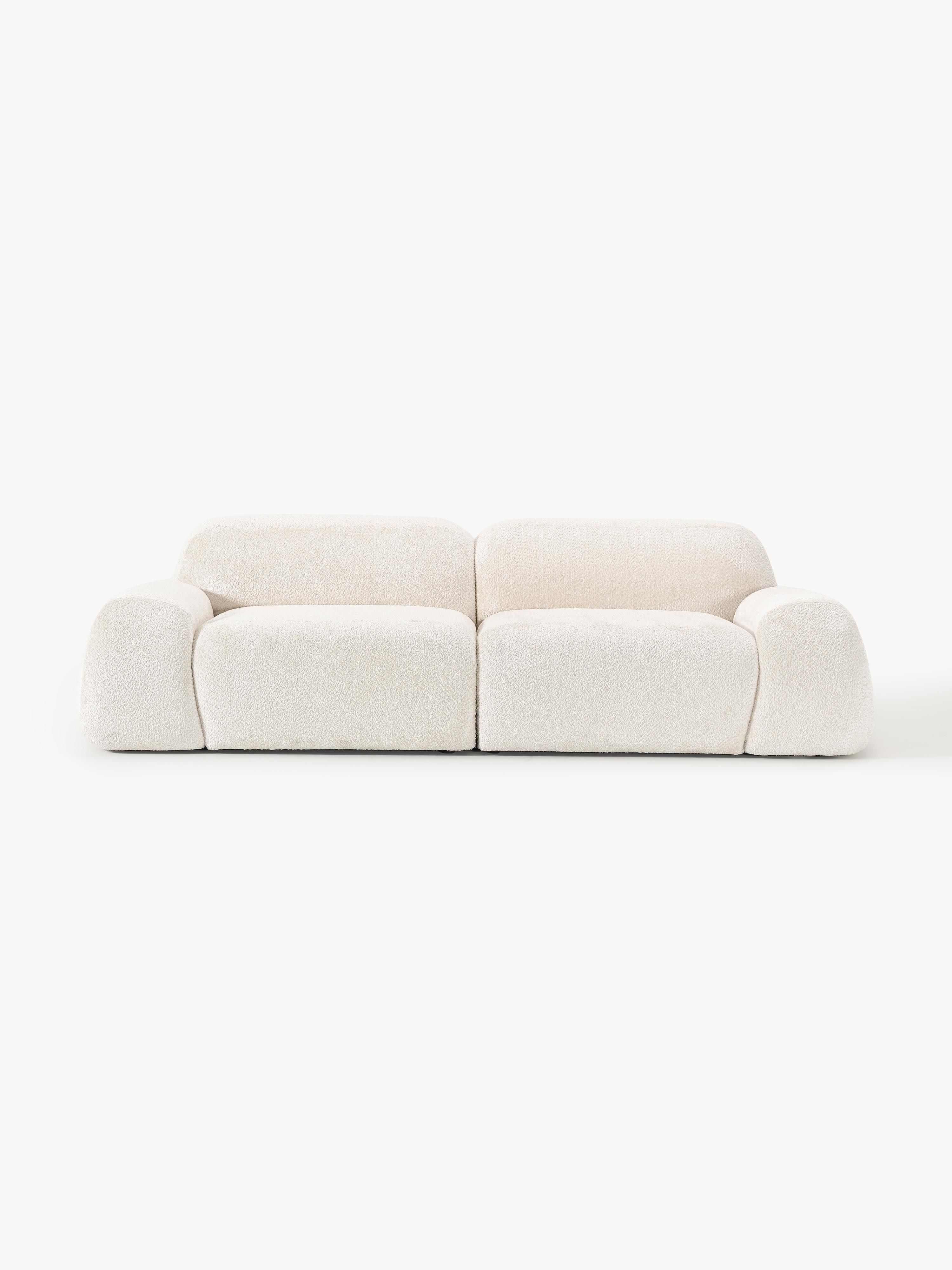 Galeriebild 1 - Modulares Teddy-Bouclé-Sofa Wolke (3-Sitzer)