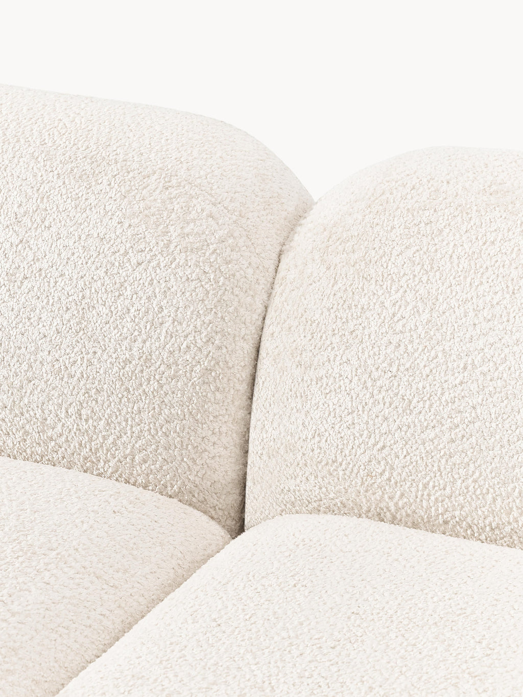 Modulares Teddy-Bouclé-Sofa Wolke (3-Sitzer)