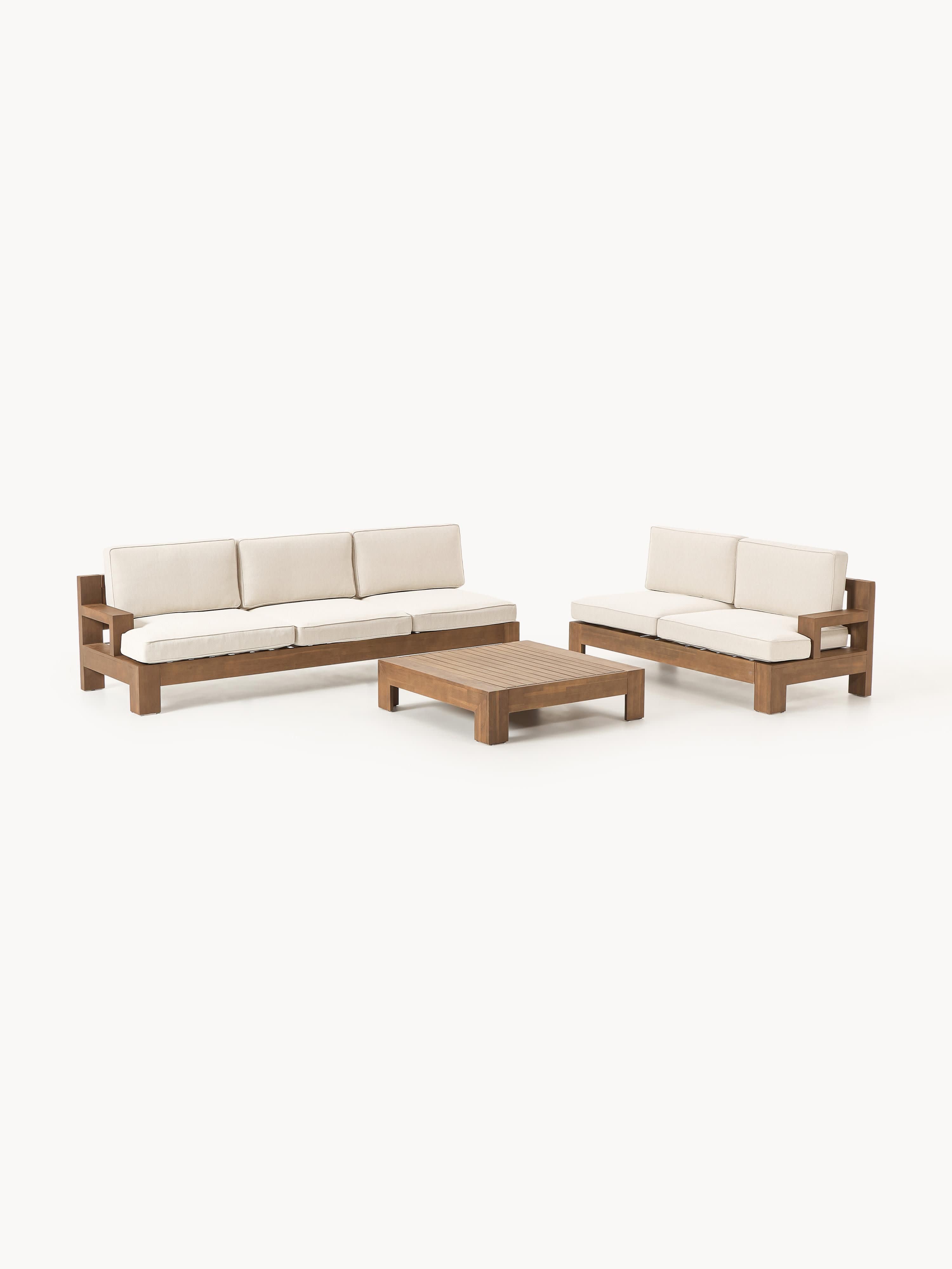 Modulares Garten-Lounge-Set Joshua aus Akazienholz, 4er-Set