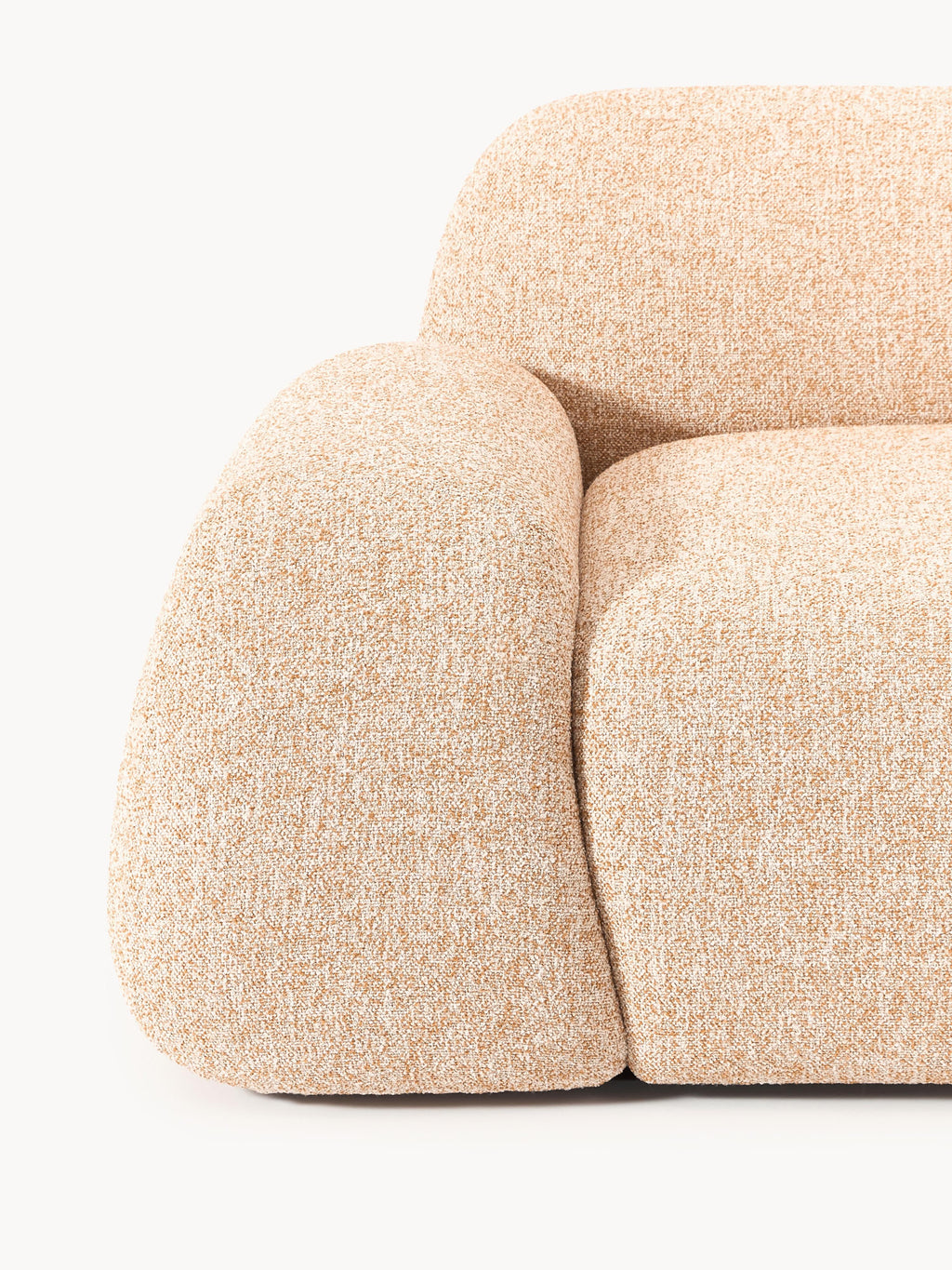 Modulares Bouclé-Sofa Wolke (4-Sitzer)