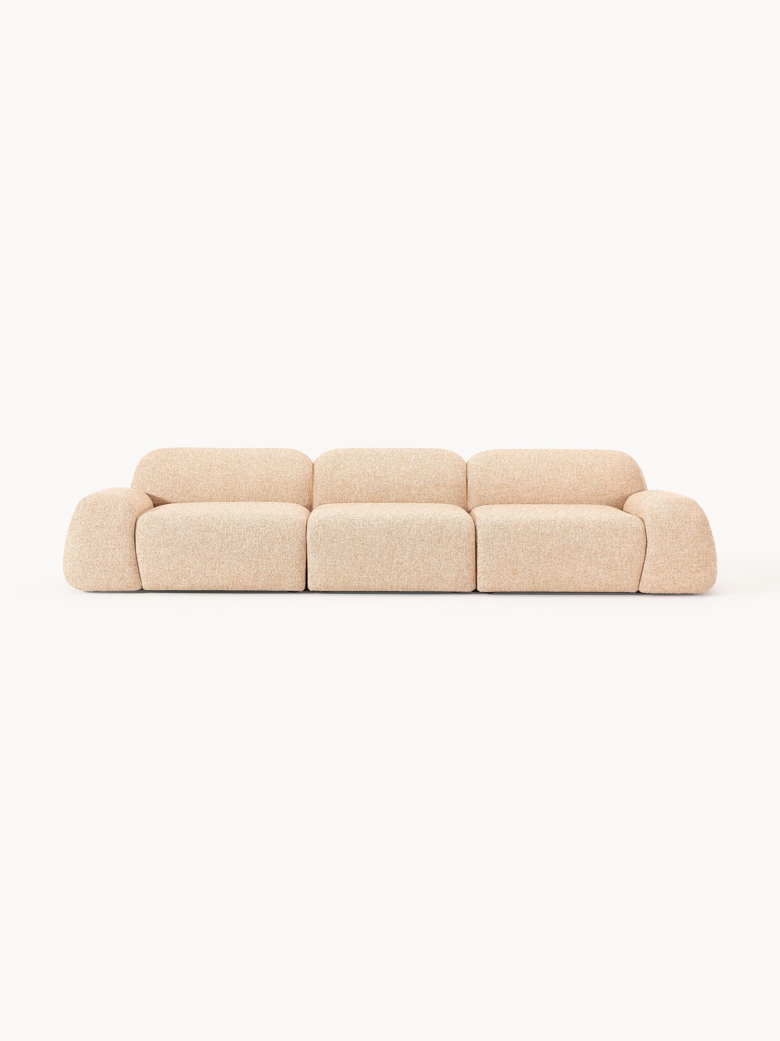 Galeriebild 1 - Modulares Bouclé-Sofa Wolke (4-Sitzer)