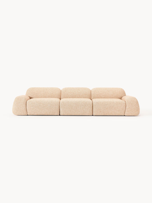 Galeriebild 1 - Modulares Bouclé-Sofa Wolke (4-Sitzer)
