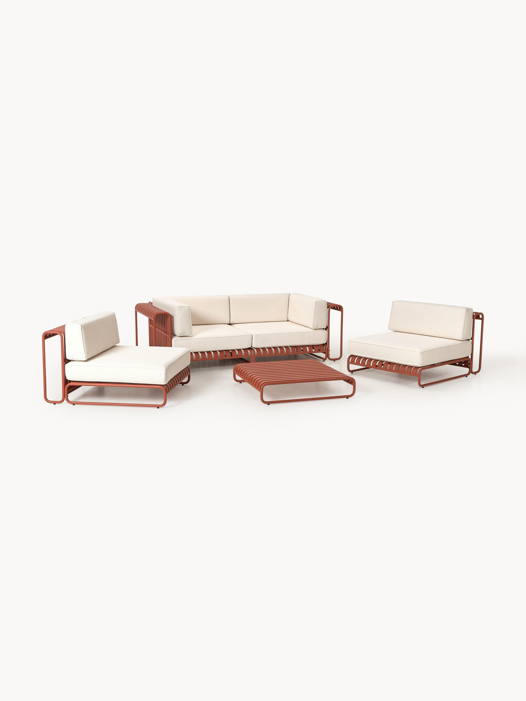 Modulares Garten-Lounge-Set Caio, 4er-Set