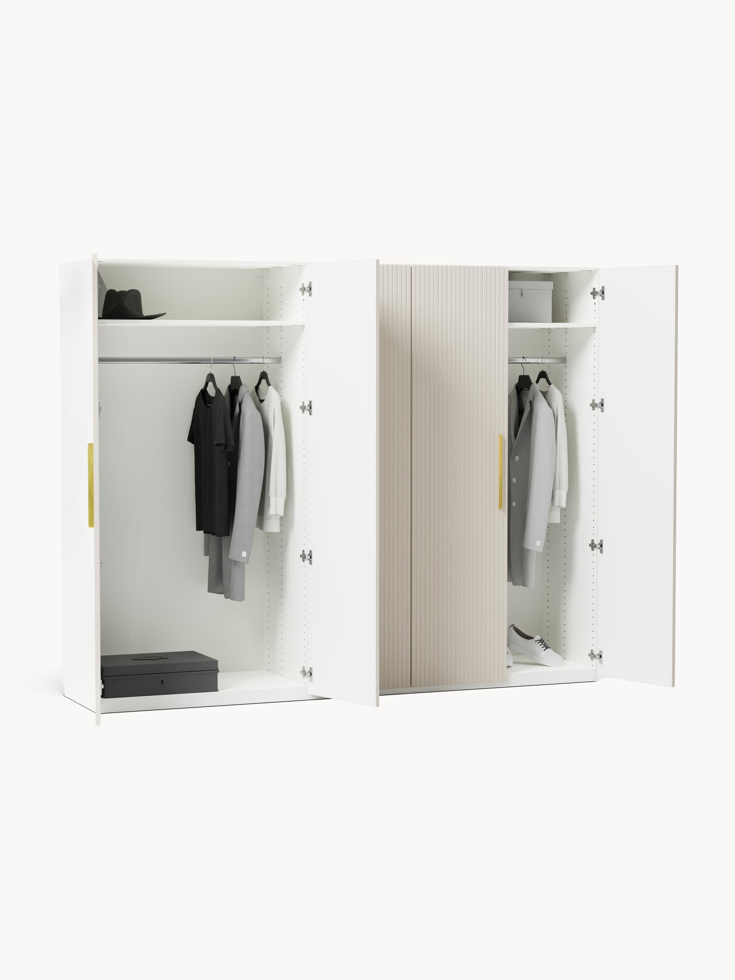 Modularer Drehtürenschrank Simone, 250 cm Breite, in verschiedenen Größen