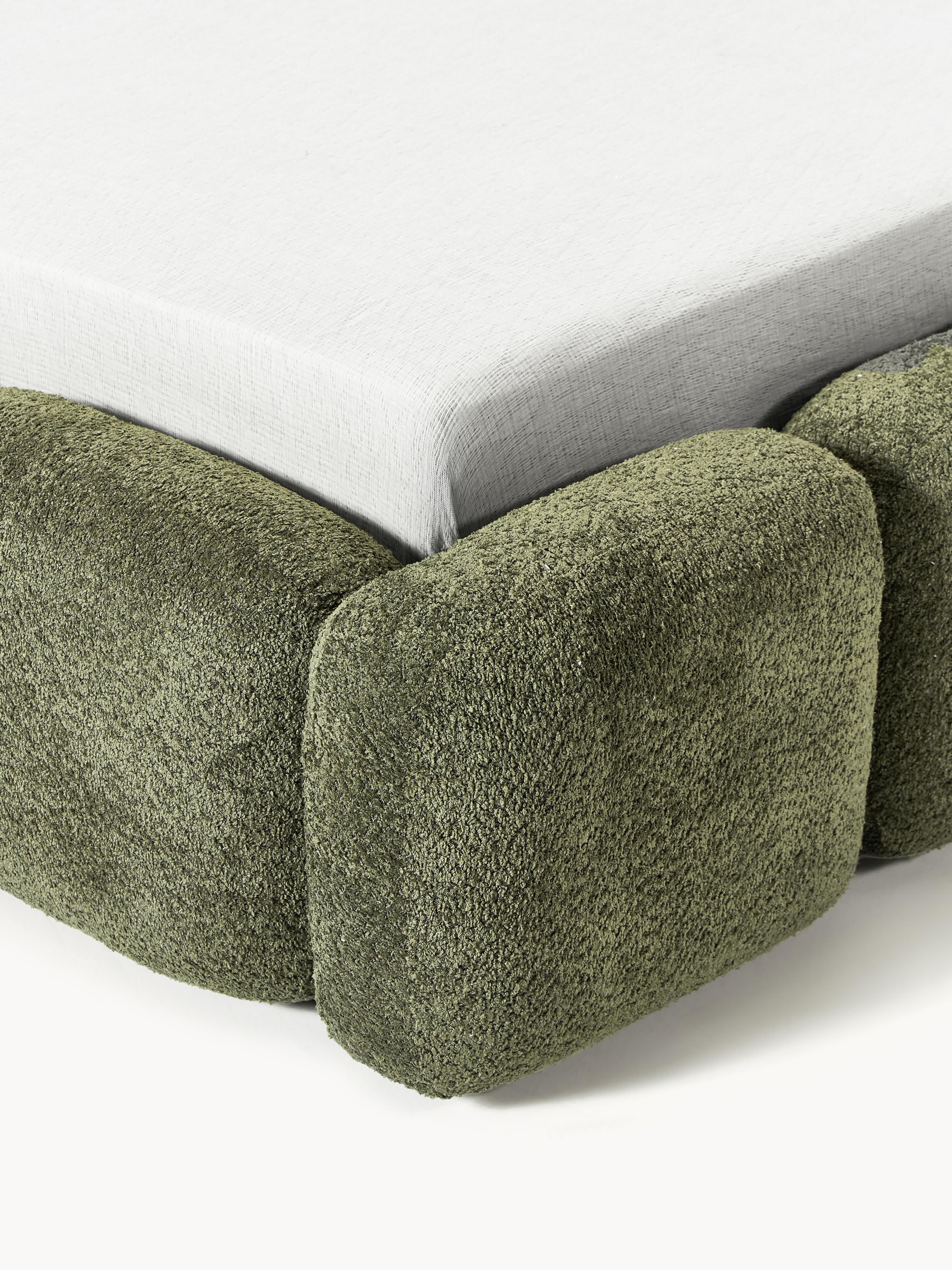 Polsterbett Tayla aus Teddy-Bouclé