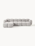 Galeriebild 1 - Modulares Sofa Tayla (4-Sitzer) aus Bouclé mit Hocker (links/rechts)