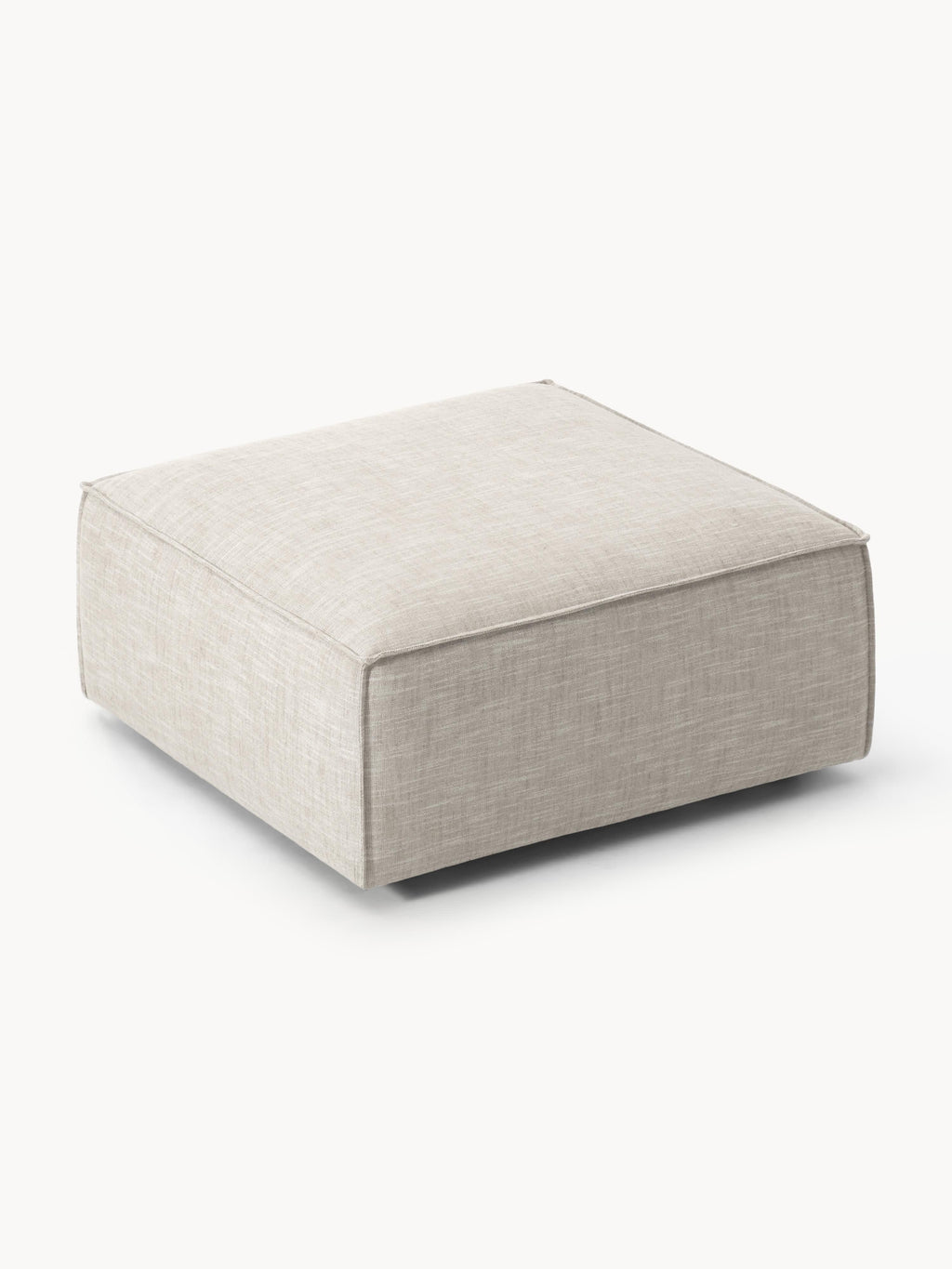 Sofa-Hocker Lennon aus Leinen-Mix