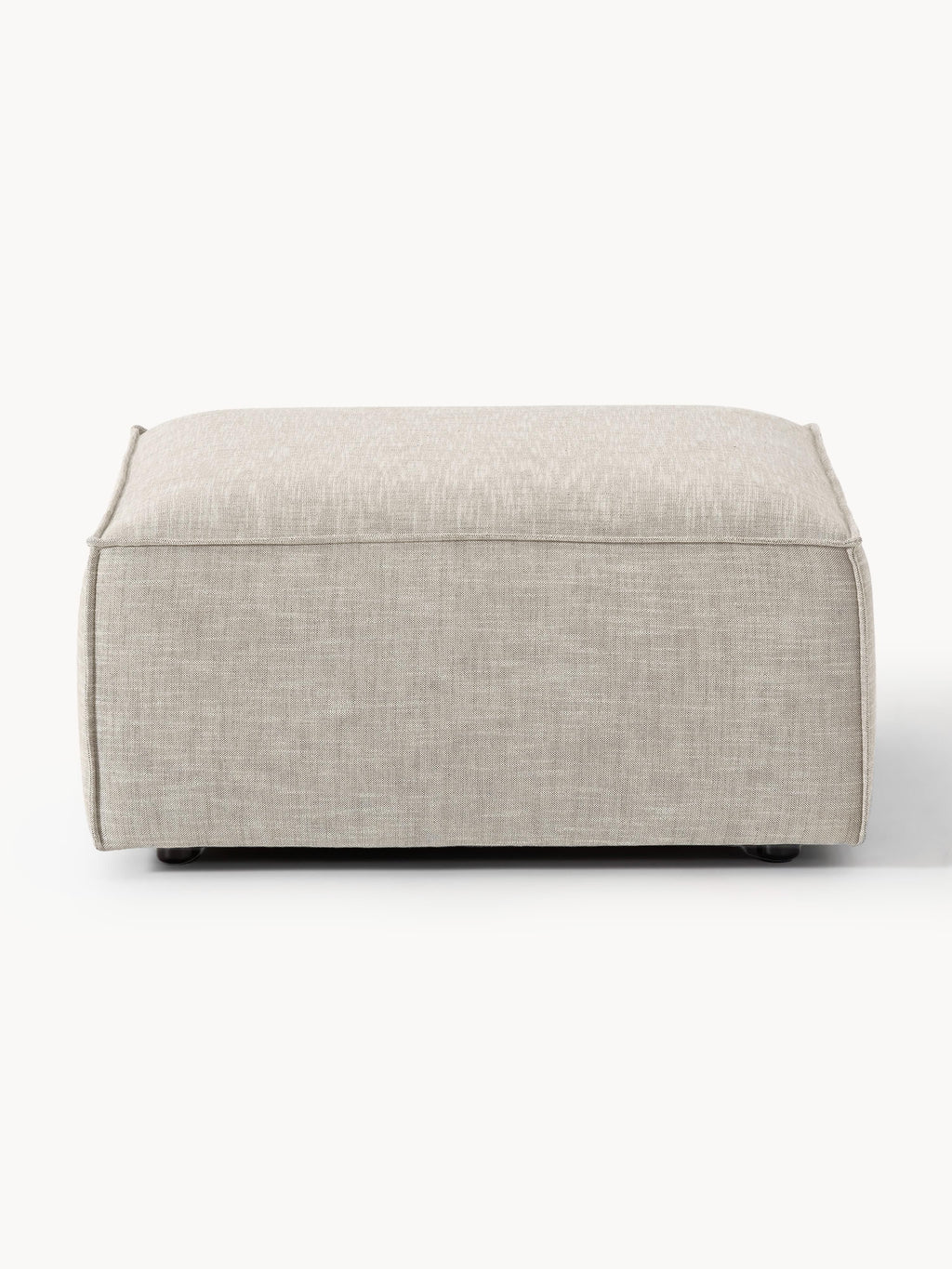 Sofa-Hocker Lennon aus Leinen-Mix