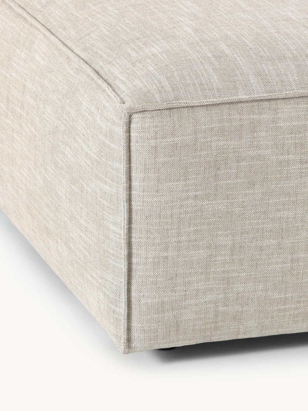 Sofa-Hocker Lennon aus Leinen-Mix