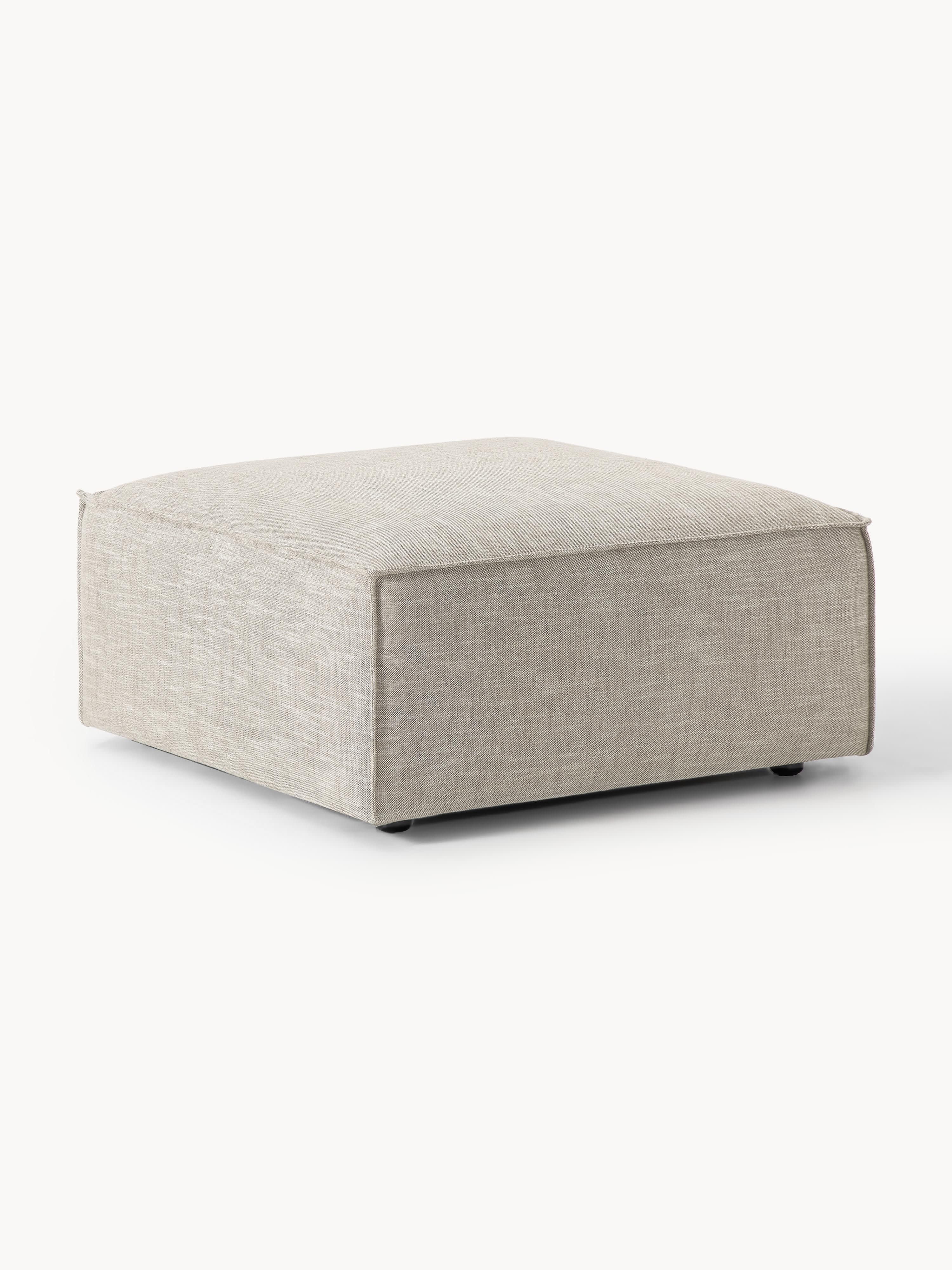 Galeriebild 1 - Sofa-Hocker Lennon aus Leinen-Mix