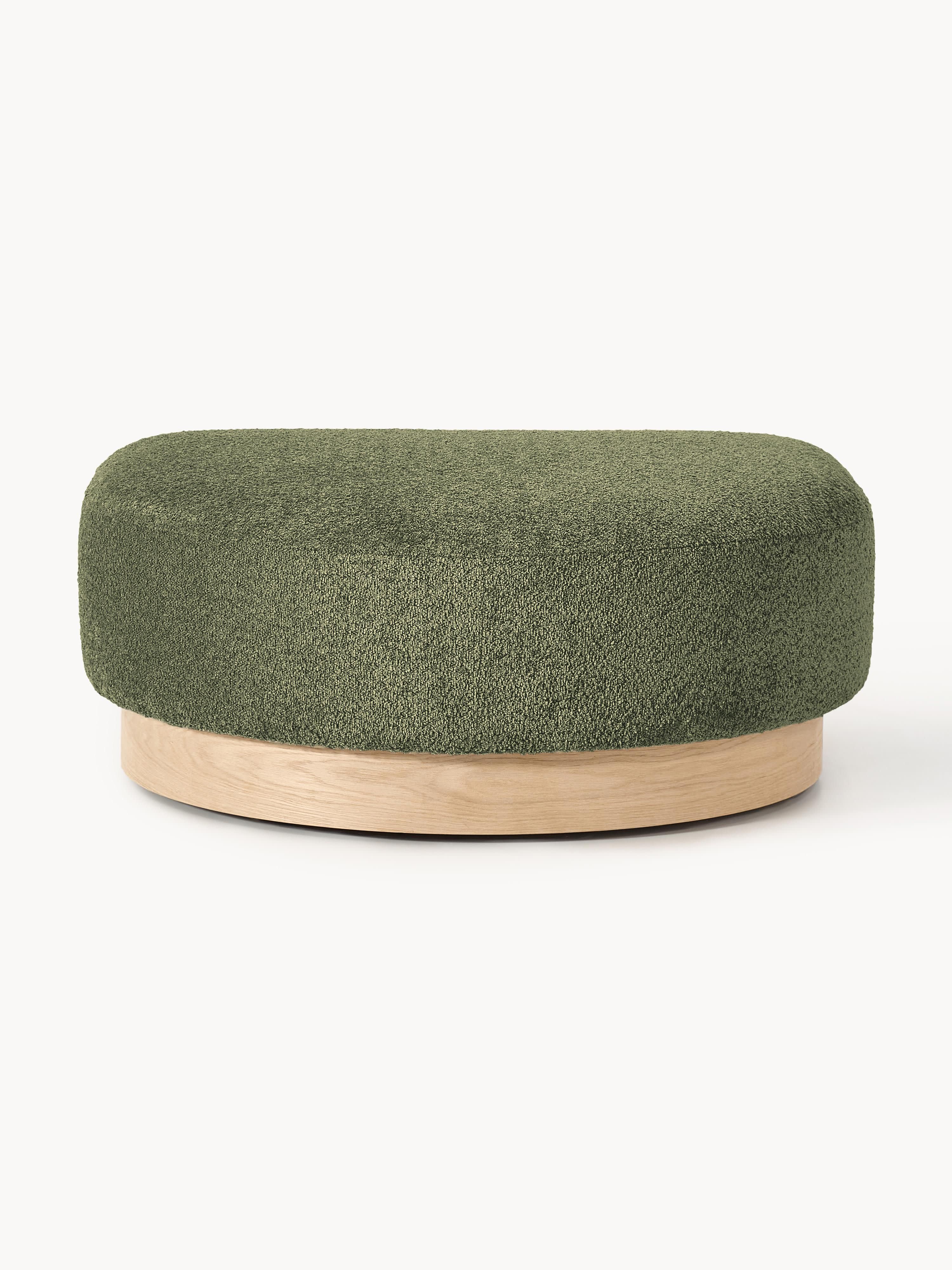 Sofa-Hocker Natalie aus Teddy-Bouclé