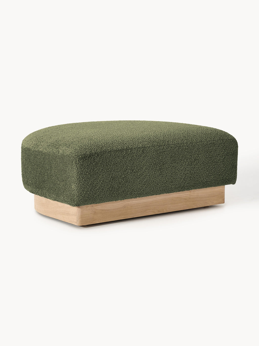 Sofa-Hocker Natalie aus Teddy-Bouclé