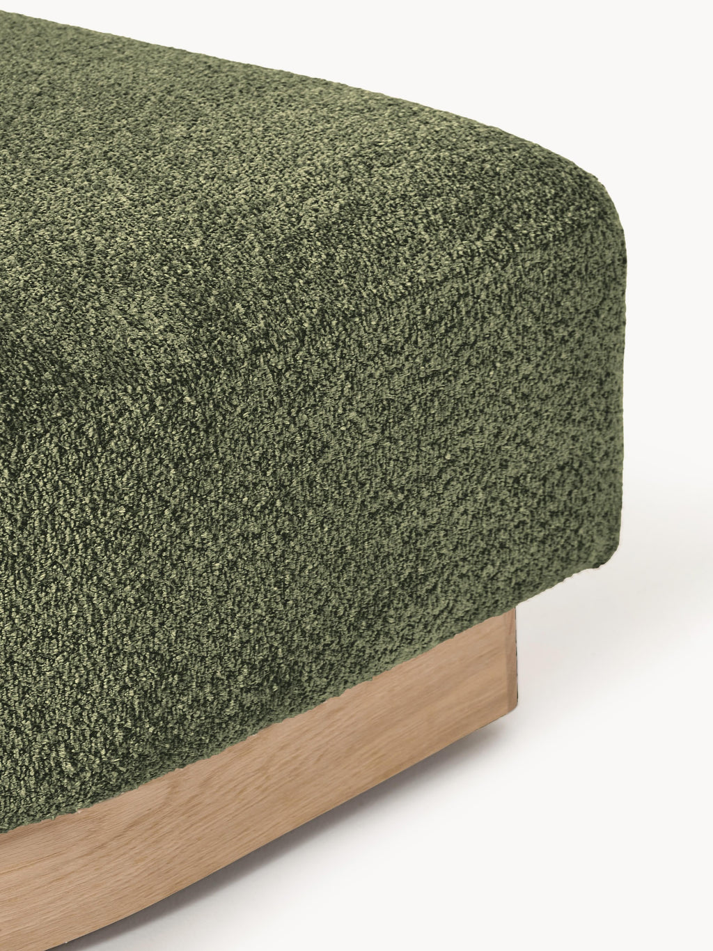 Sofa-Hocker Natalie aus Teddy-Bouclé
