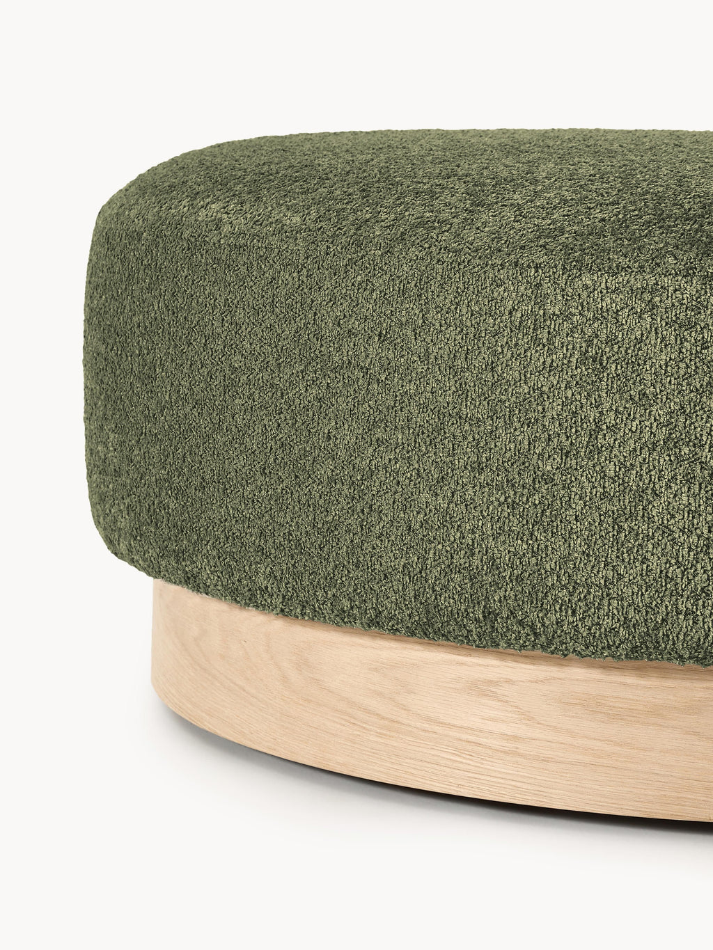 Sofa-Hocker Natalie aus Teddy-Bouclé