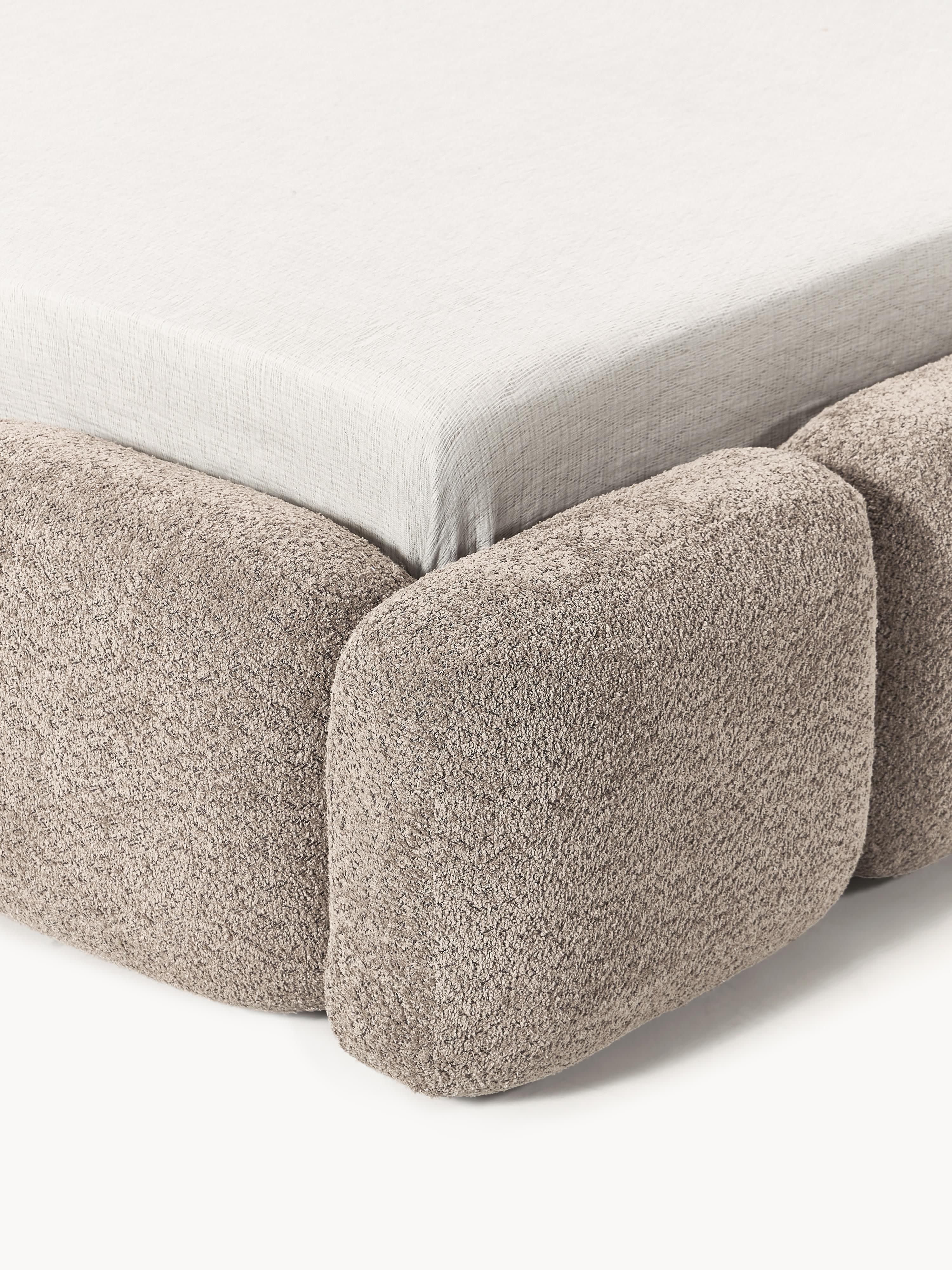 Polsterbett Tayla aus Teddy-Bouclé