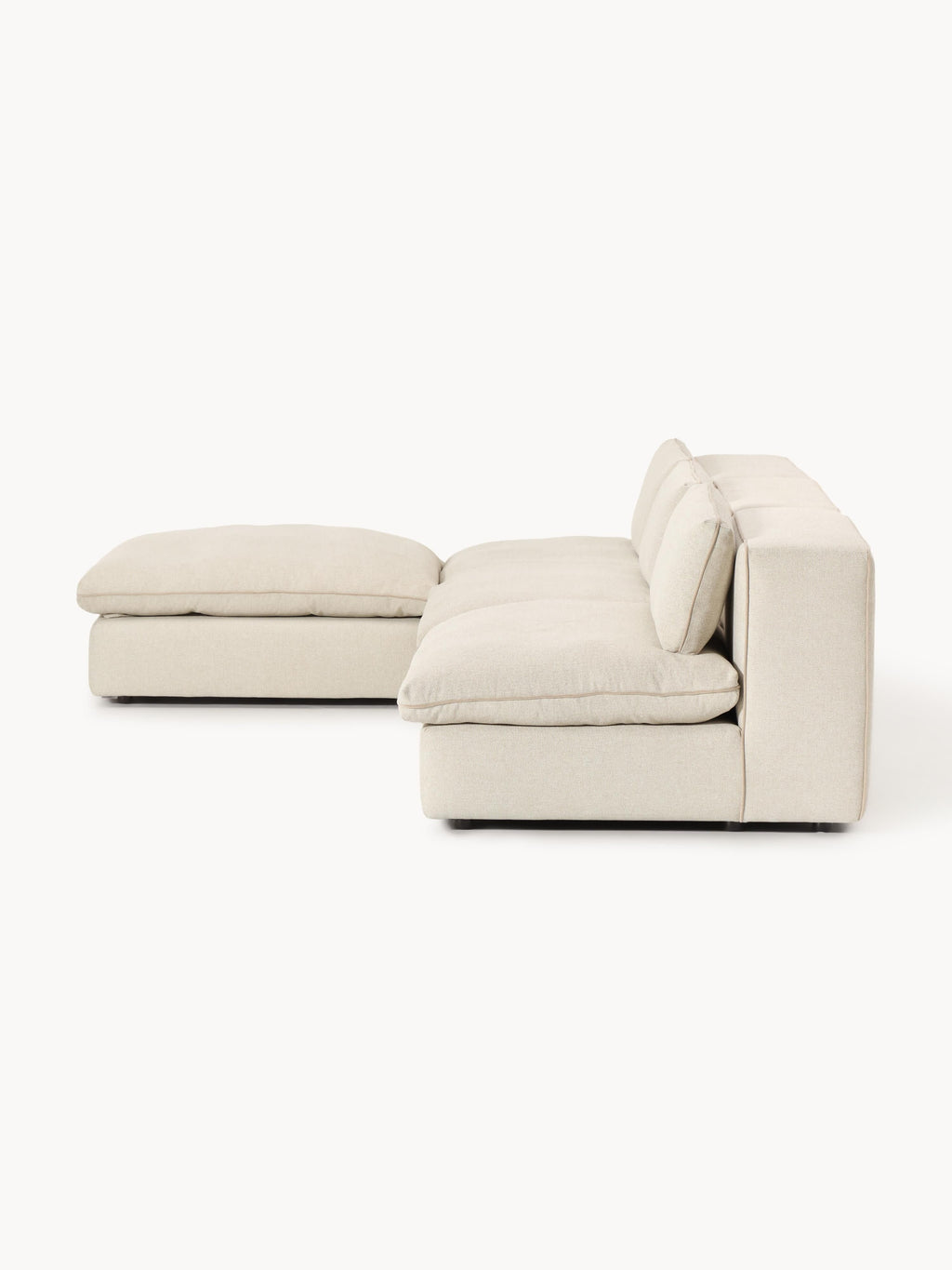 Modulares Sofa Felix mit Hocker (links/rechts)
