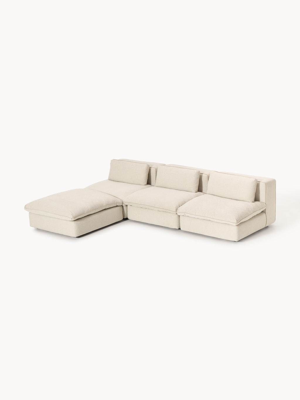 Modulares Sofa Felix mit Hocker (links/rechts)