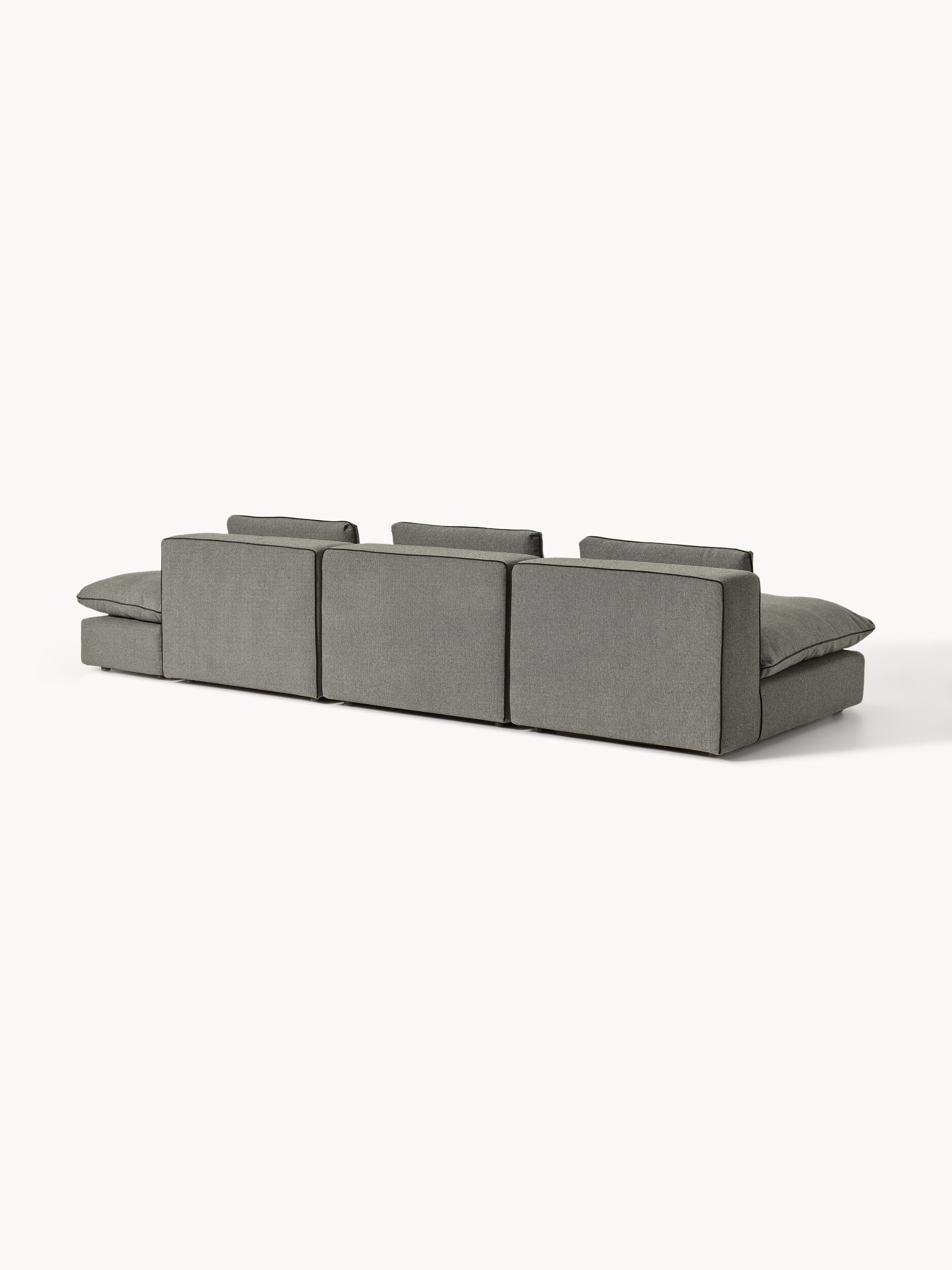 Modulares XL-Sofa Felix (3-Sitzer) mit Hocker