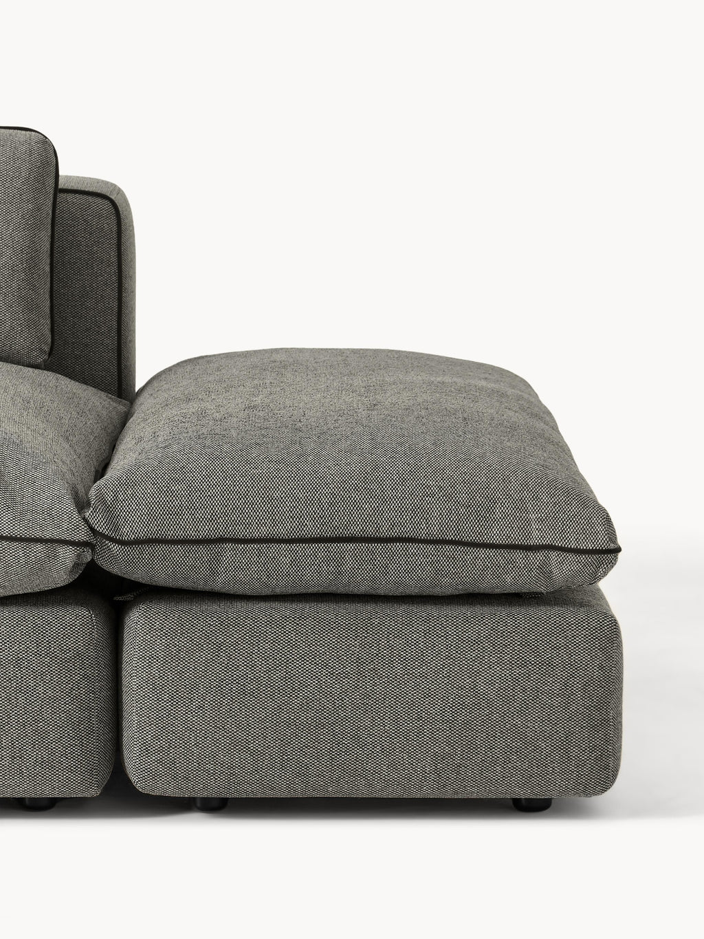 Modulares XL-Sofa Felix (3-Sitzer) mit Hocker