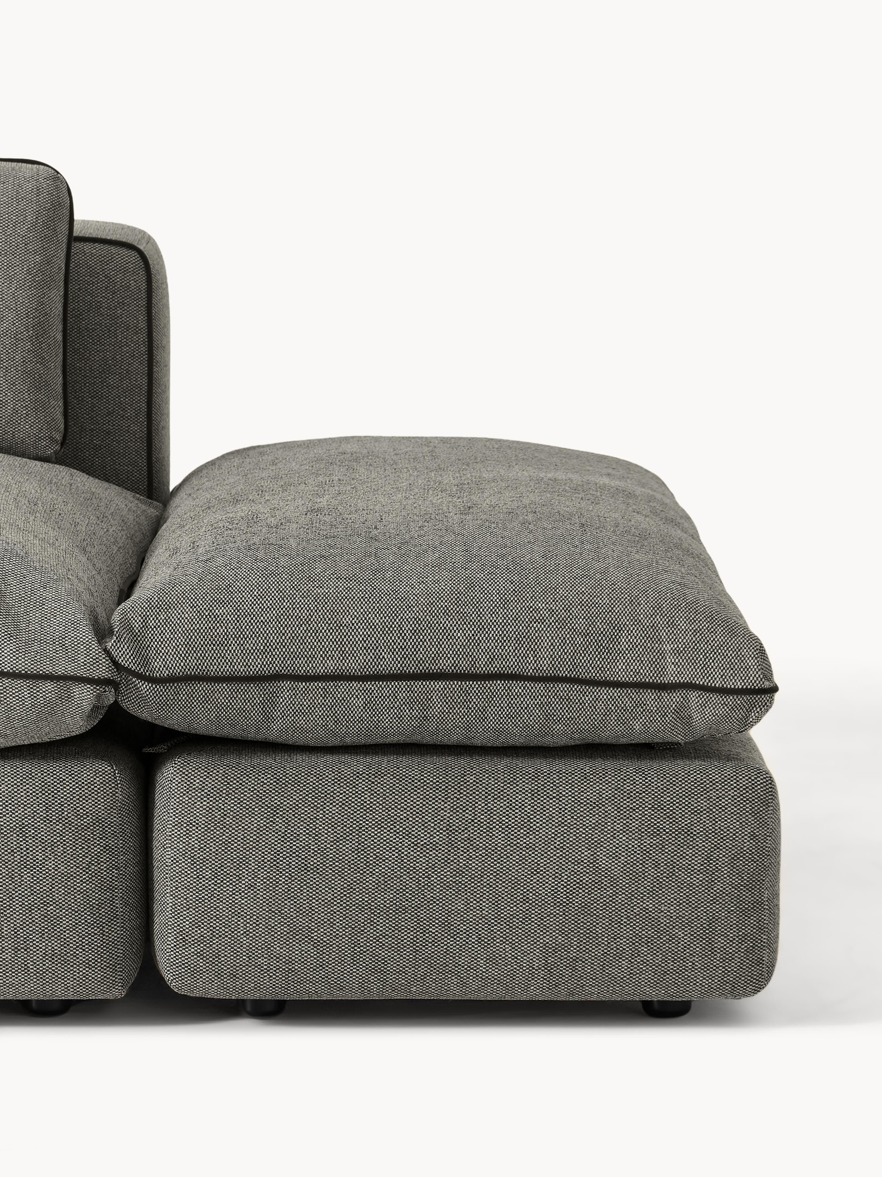 Modulares XL-Sofa Felix (3-Sitzer) mit Hocker