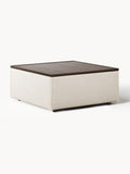 Galeriebild 1 - Sofa-Hocker Lennon aus Leinen-Mix mit Stauraum